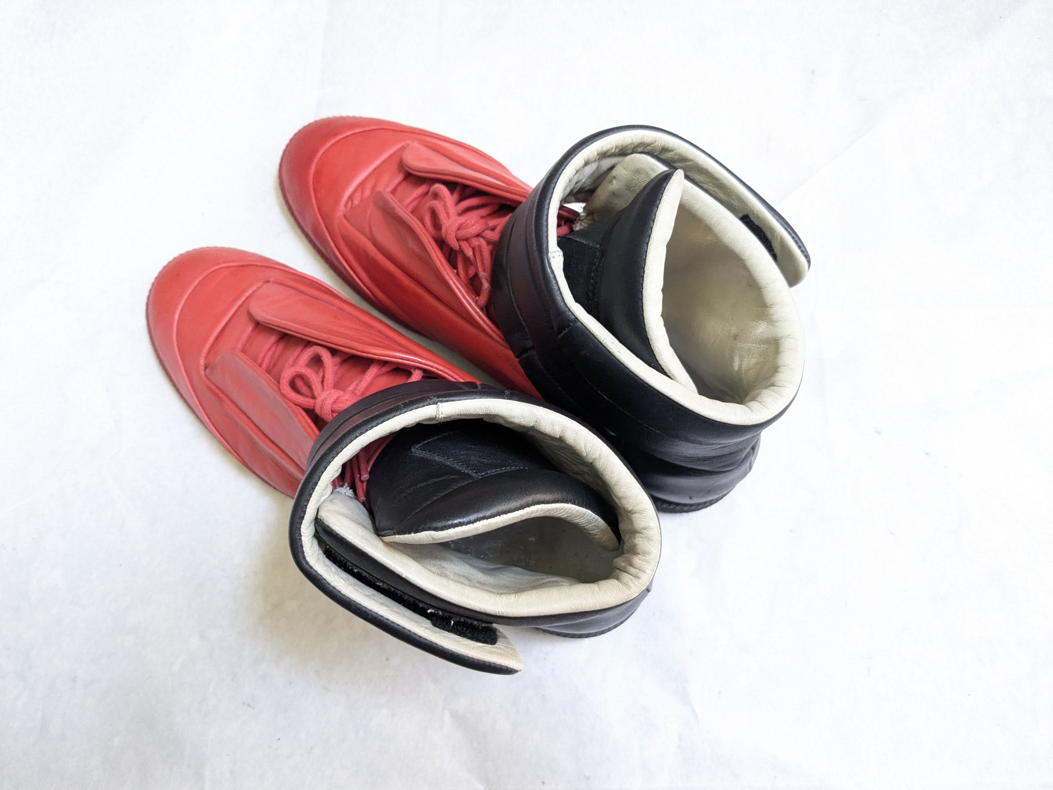 Maison Margiela 44/11-Maison Margiela Future High Sneaker Red/Black Size US 11 / EU 44 - 17 Thumbnail
