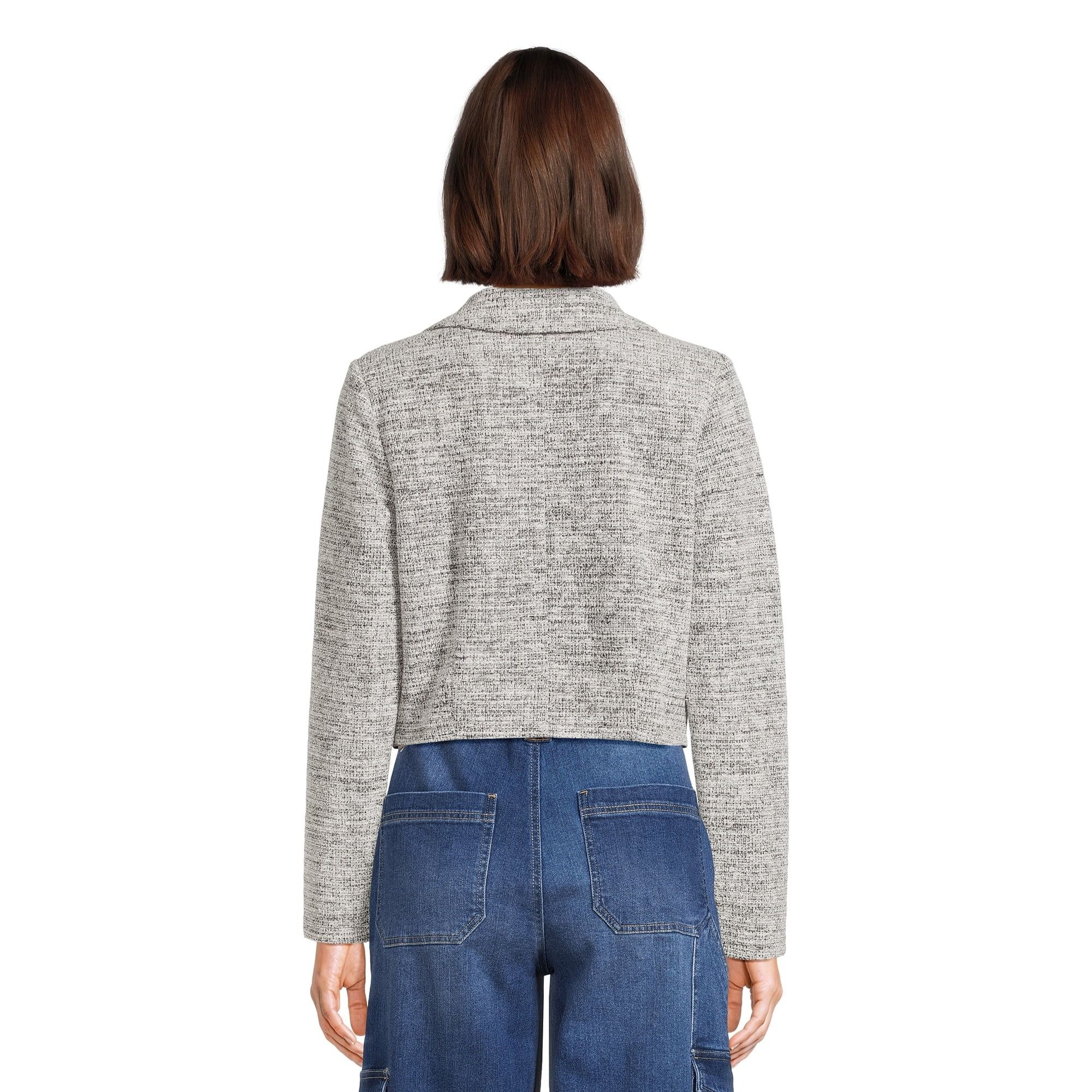 Madden NYC Madden NYC Womens Tweed Cropped Blazer Jacket Size S Size S / US 4 / IT 40 - 11 Thumbnail