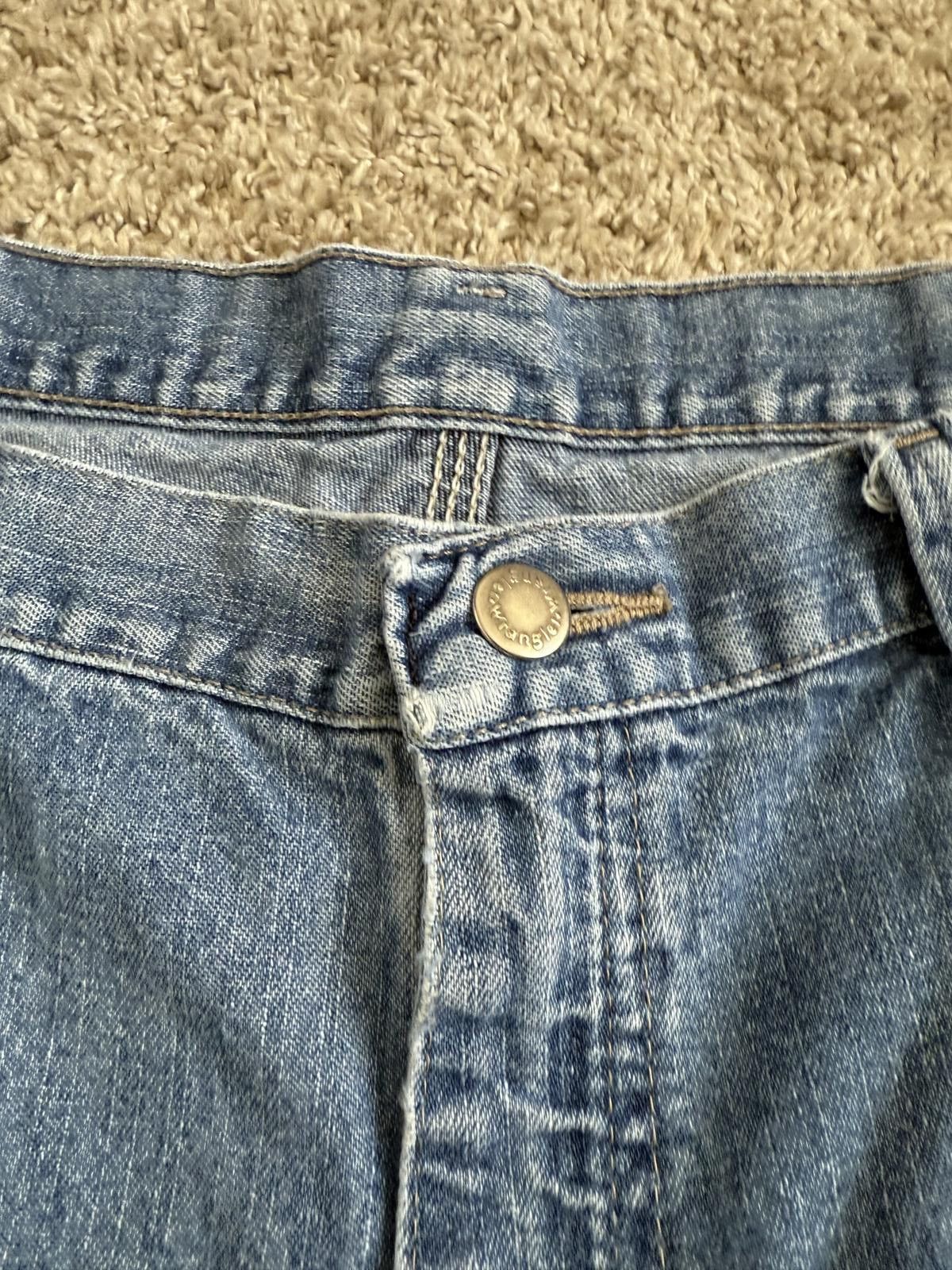 Designer Mens Vintage Y2K Wrangler Carpenter Basic Denim Jean Shorts Size US 38 / EU 54 - 6 Thumbnail