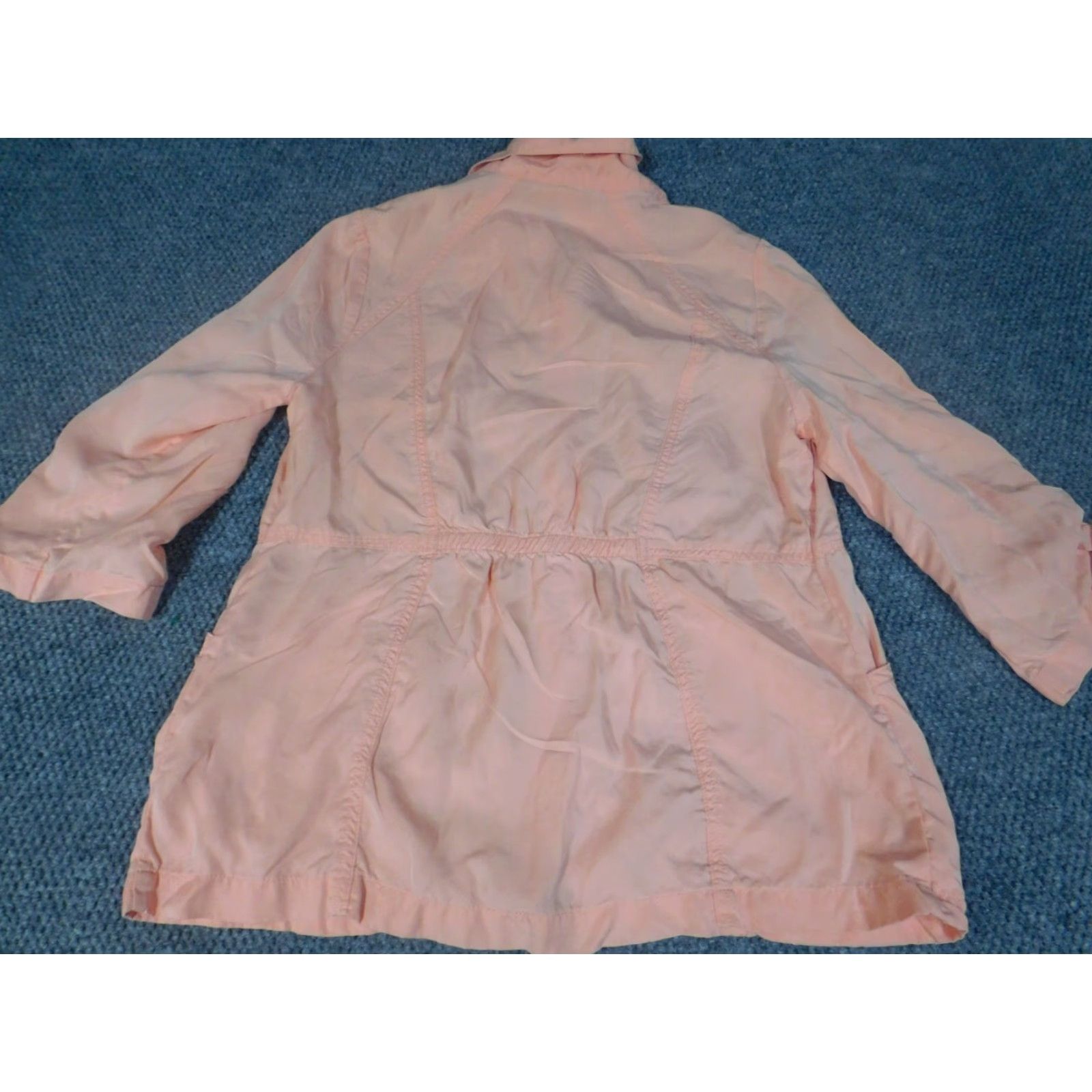 Vintage Chicos Blouse Shirt Womens 1 Pink Collared Button Up Long Sleeve Lyocell Casual Regular Basic Cristal Zoo Animals Stretch Size XS / US 0-2 / IT 36-38 - 7 Thumbnail