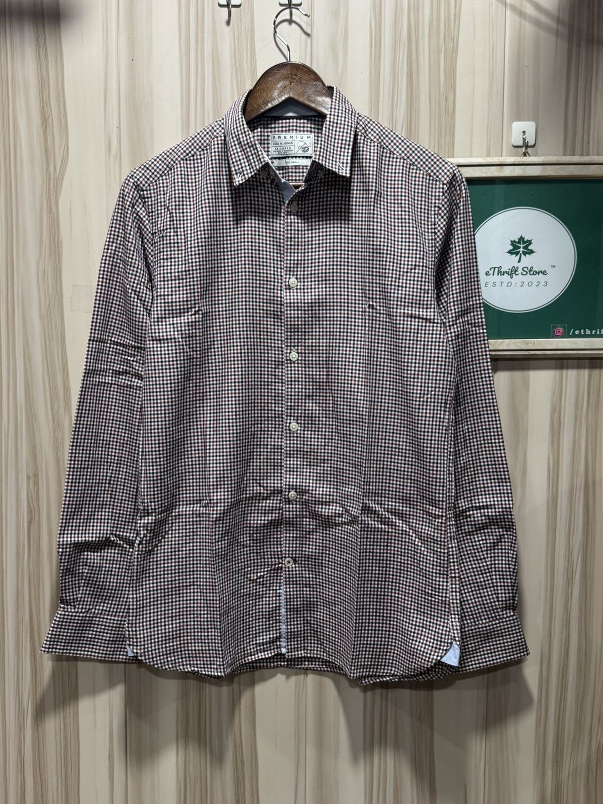 Jack & Jones Jack & Jones Checkered Formal Shirt Size US XXS / EU 40 - 2 Thumbnail