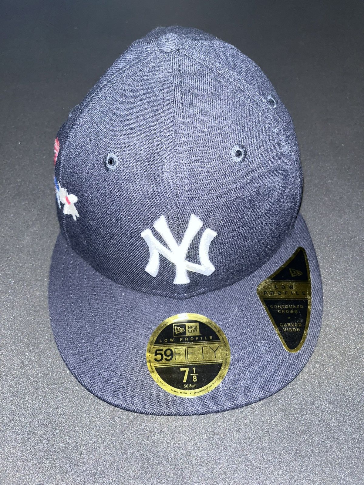 image of Kith Floral Yankees Hat in Blue, Men's