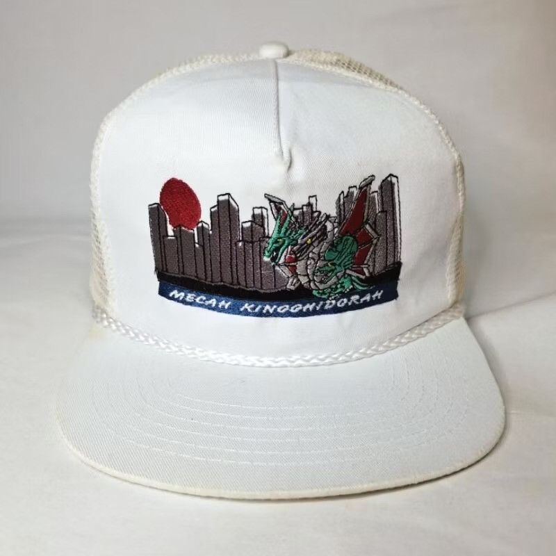 Vintage Mecha King Ghidorah Trucker Hat – Only 1 Available, Rare! Size ONE SIZE - 1 Thumbnail