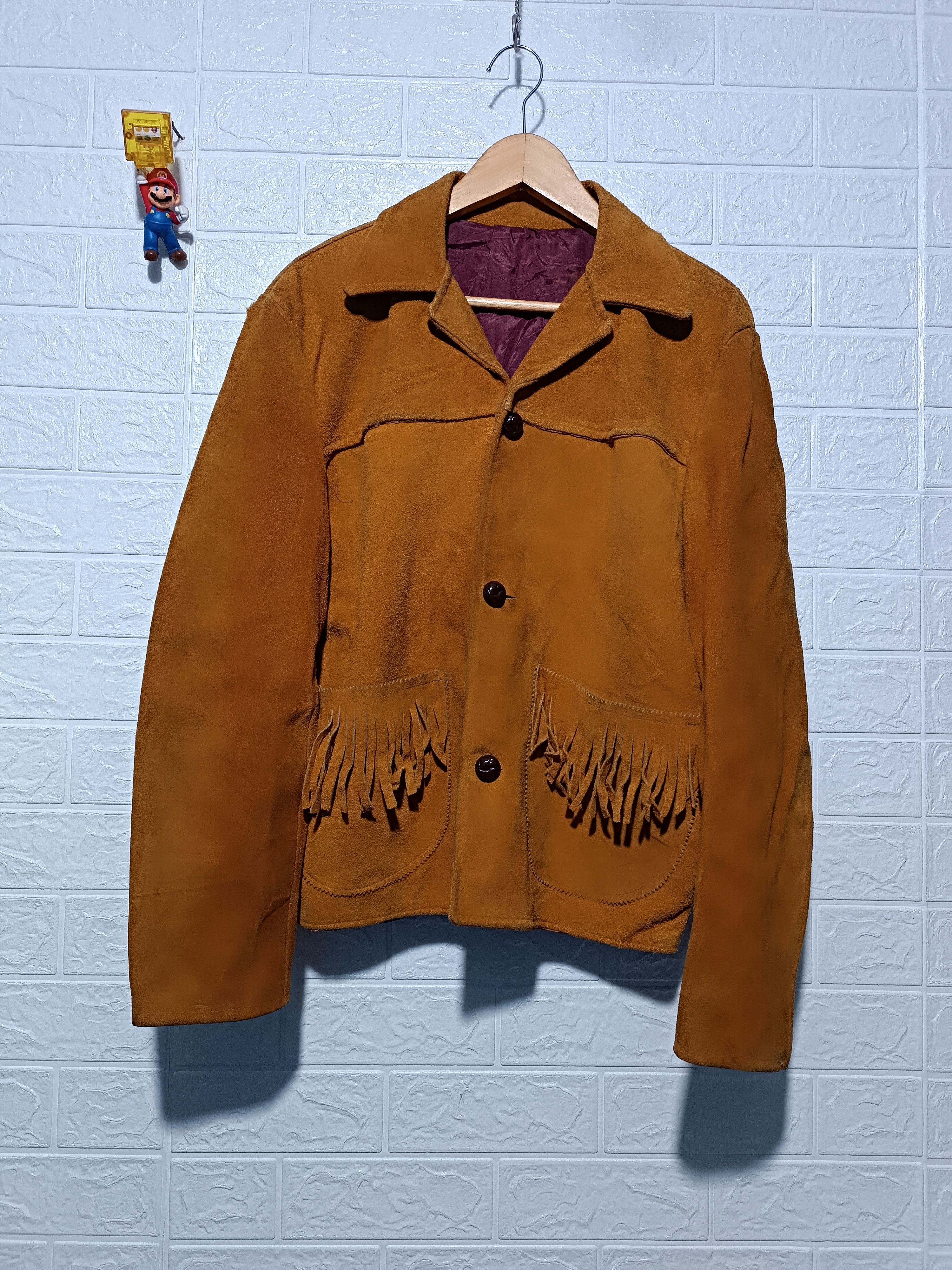 Vintage Vintage Western Suede Leather Jacket Size US M / EU 48-50 / 2 - 1 Thumbnail