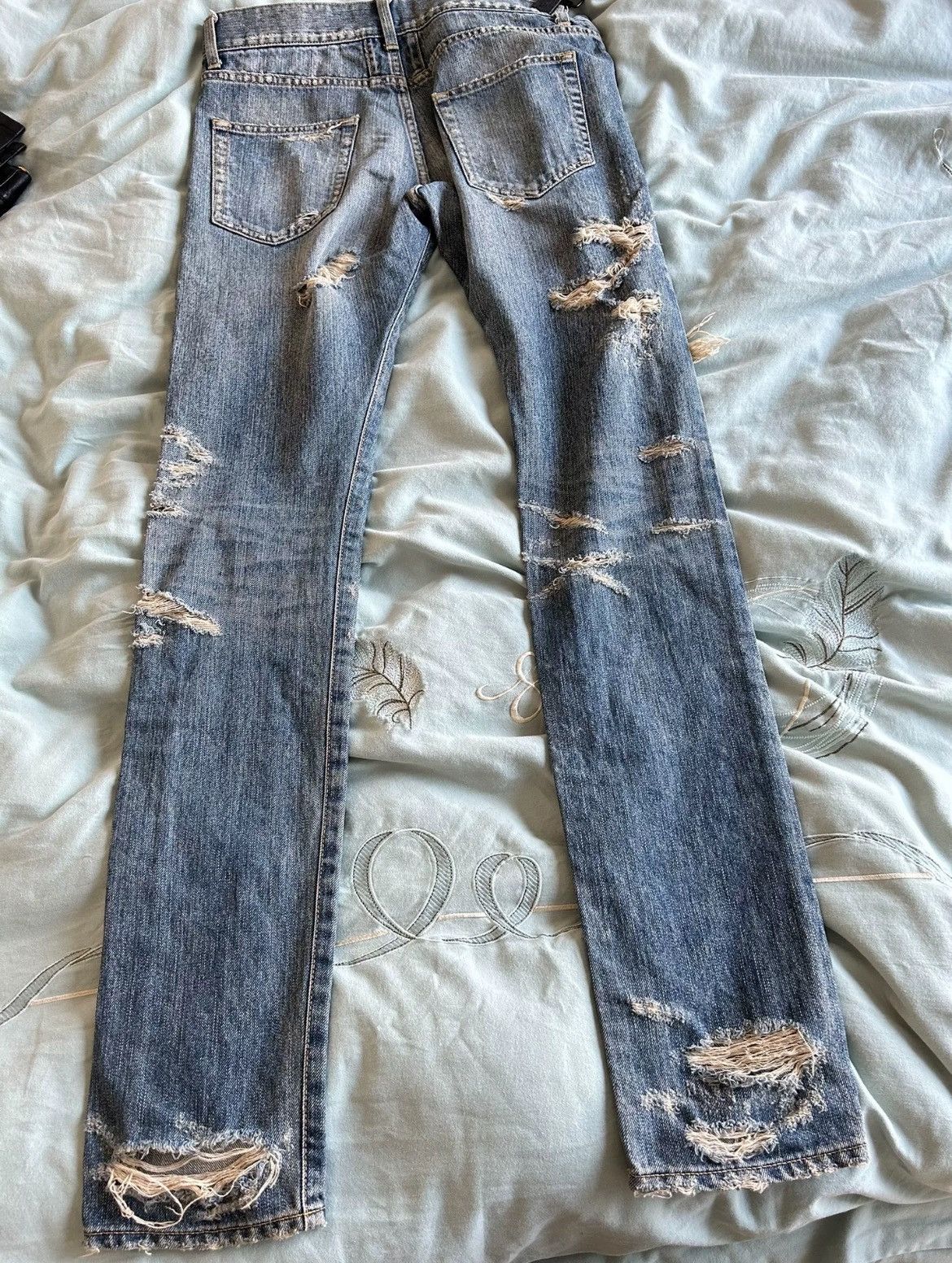 Hedi Slimane × Saint Laurent Paris 13FW D02 Little Crash Jeans sz31/32 Size US 31 - 4 Thumbnail