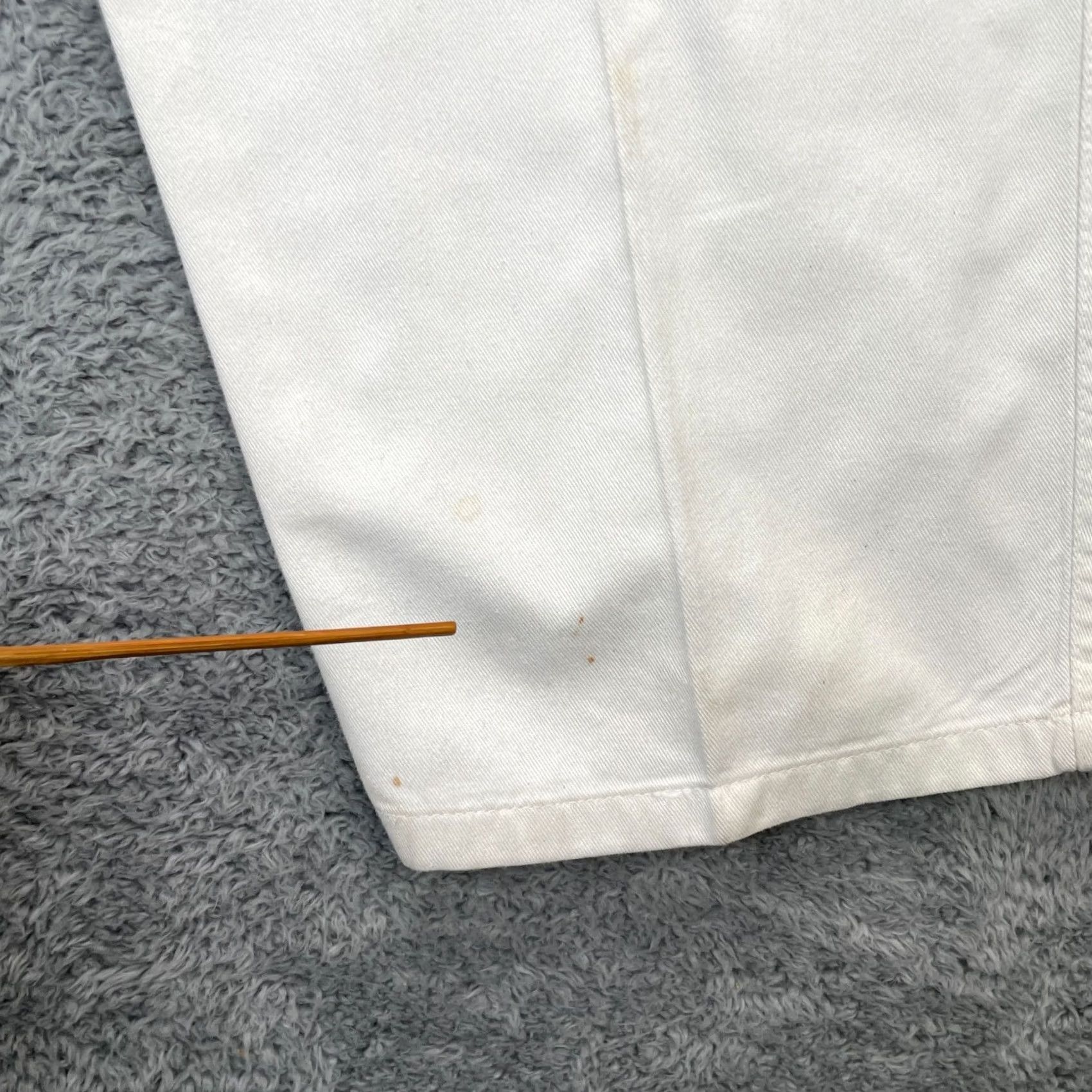 Dockers VINTAGE Dockers Pants Womens 10 White Chino Pleated Cotton Straight Leg Size 28" / US 6 / IT 42 - 6 Thumbnail