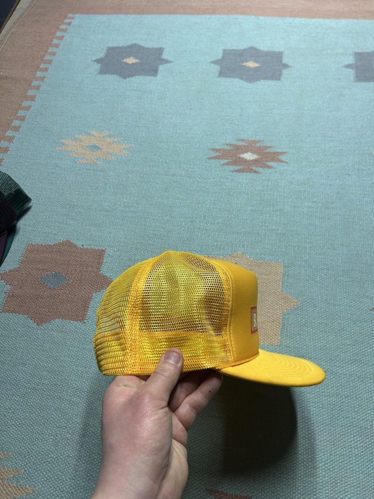Vintage Vtg trucker hat mesh Schroeder Sod Farms Missouri yello snap Size ONE SIZE - 9 Thumbnail