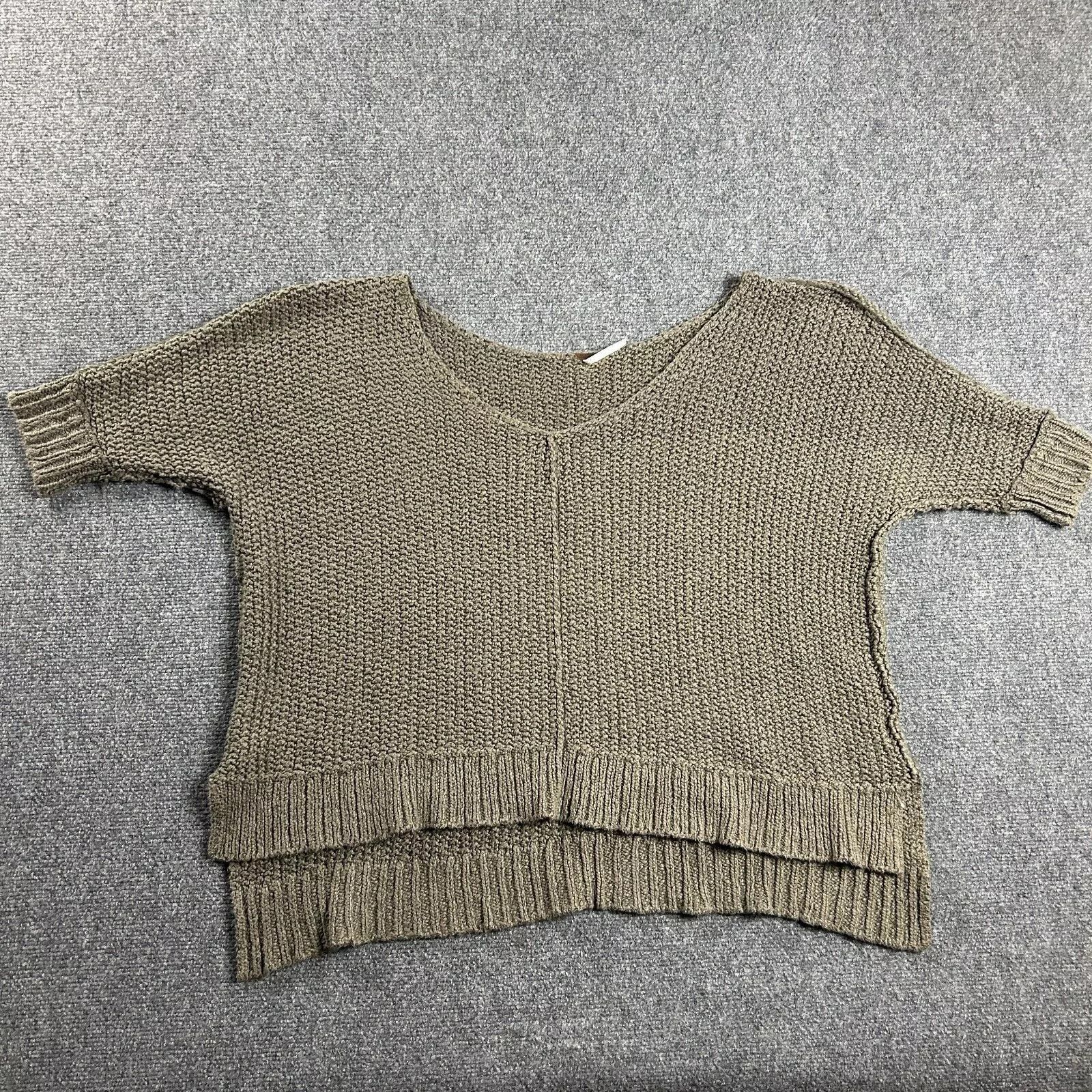 Free People Free People Sweater Womens Medium Knit Oversize Short Sleeve Size M / US 6-8 / IT 42-44 - 1 Thumbnail