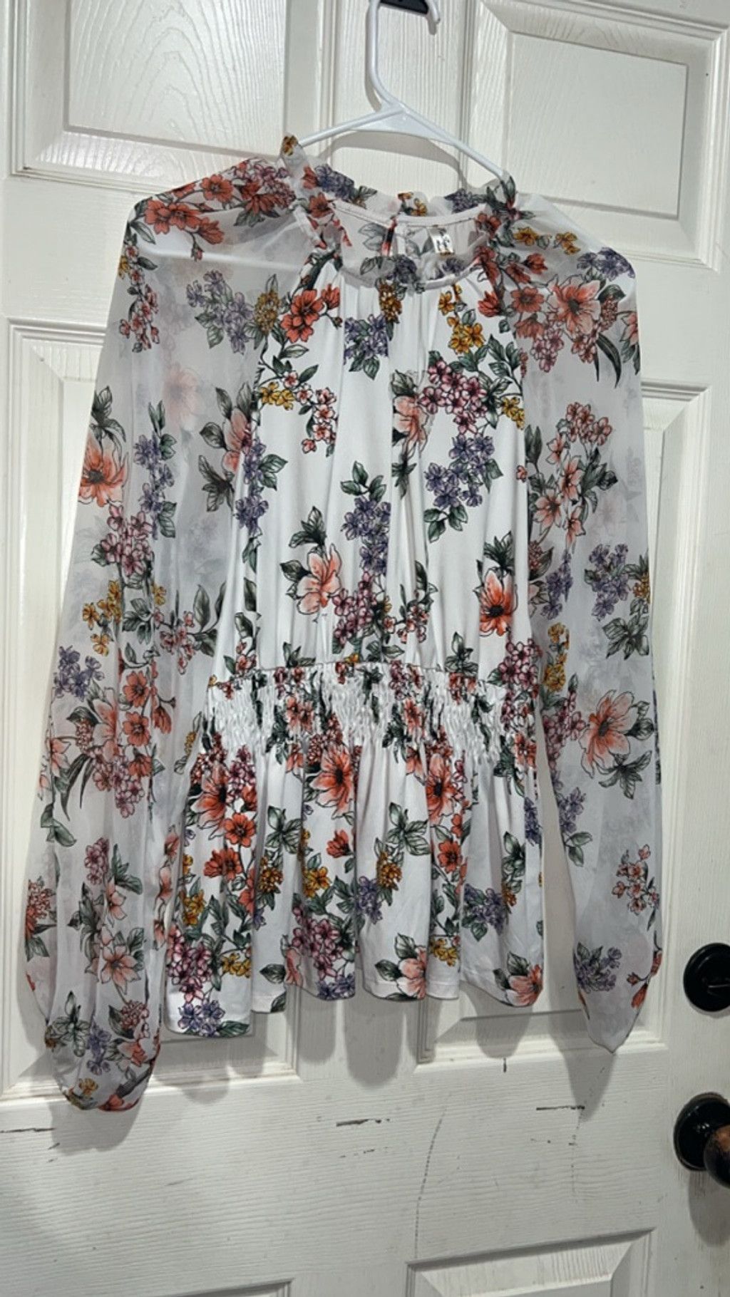Other Women's Perception Concept White Floral Blouse M Size M / US 6-8 / IT 42-44 - 1 Thumbnail