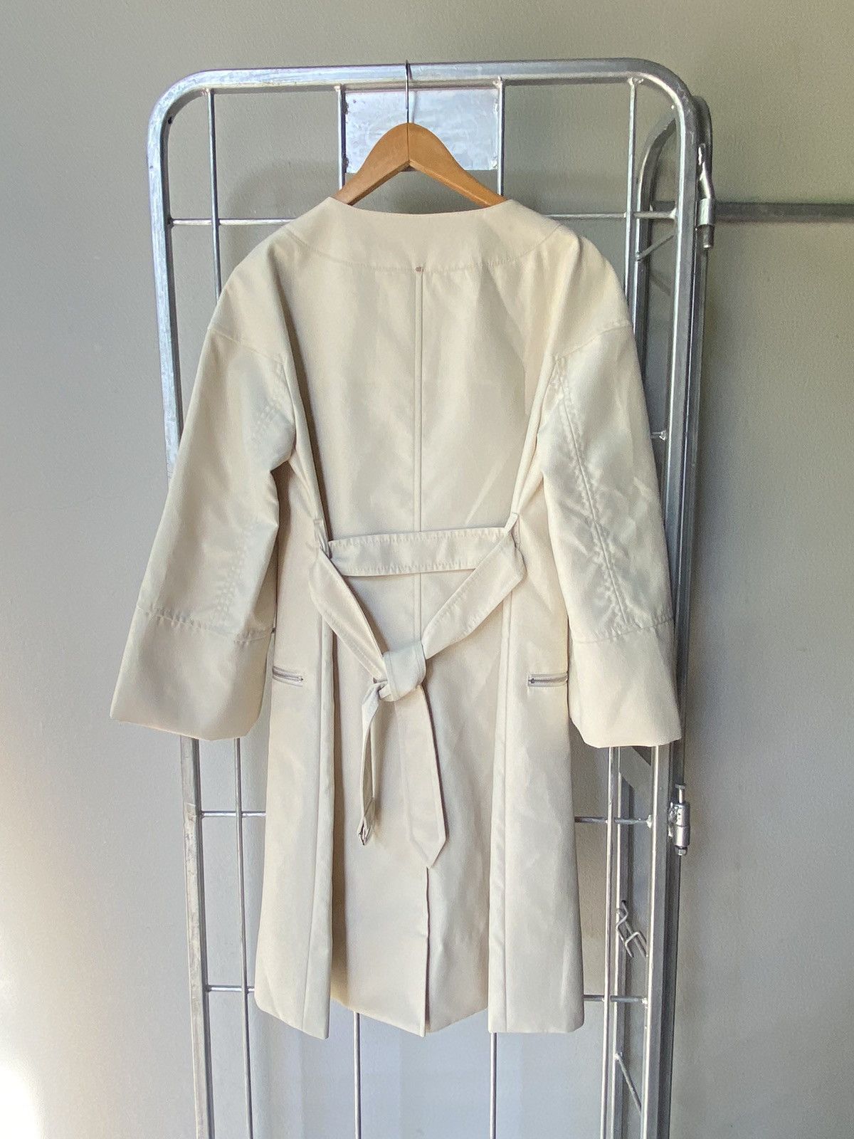 Sportmax SPORTMAX Light Gray Coat Dress Size M / US 6-8 / IT 42-44 - 18 Thumbnail