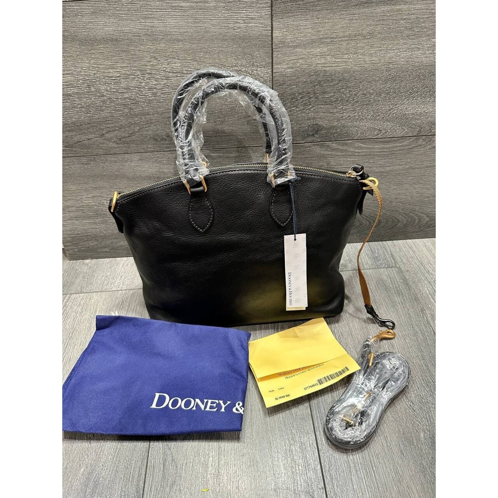 Dooney & Bourke Dooney & Bourke Florentine Leather Satchel Black bag A641294 Size ONE SIZE - 2 Thumbnail