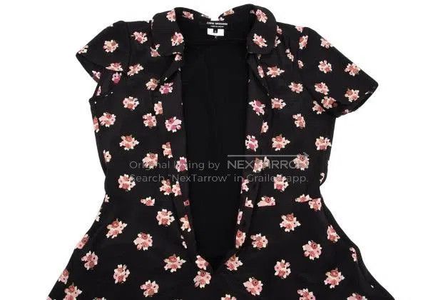 Comme des Garcons Comme Des Garcons Black Retro Flower Dress Size S / US 4 / IT 40 - 7 Thumbnail