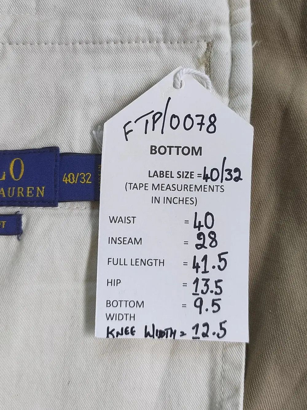 Polo Ralph Lauren Polo Ralph Lauren Whitman Relaxed Fit Trouse FTP 0078 Size US 40 / EU 56 - 6 Thumbnail