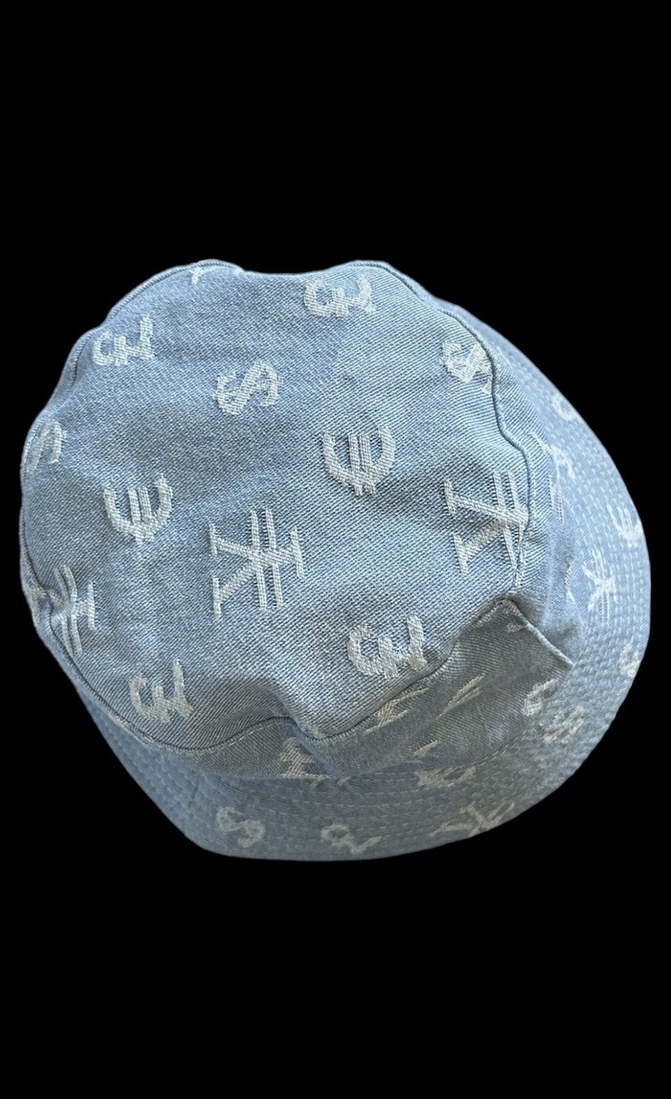 Designer Distressed Currency Denim Bucket Hat Size ONE SIZE - 5 Thumbnail