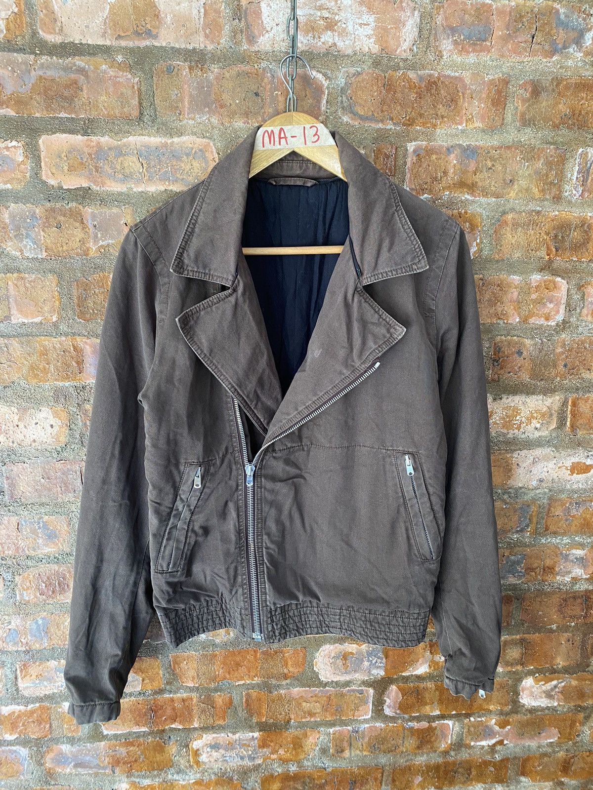 Maison Margiela AW2006 Asymmetrical Cafe racer Double collar Jacket Size US S / EU 44-46 / 1 - 2 Thumbnail