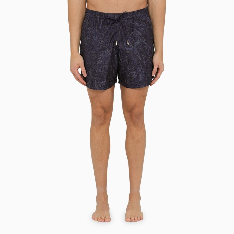 image of Etro O1D2Blof0424 Swim Shorts In Black, Men's (Size 30)