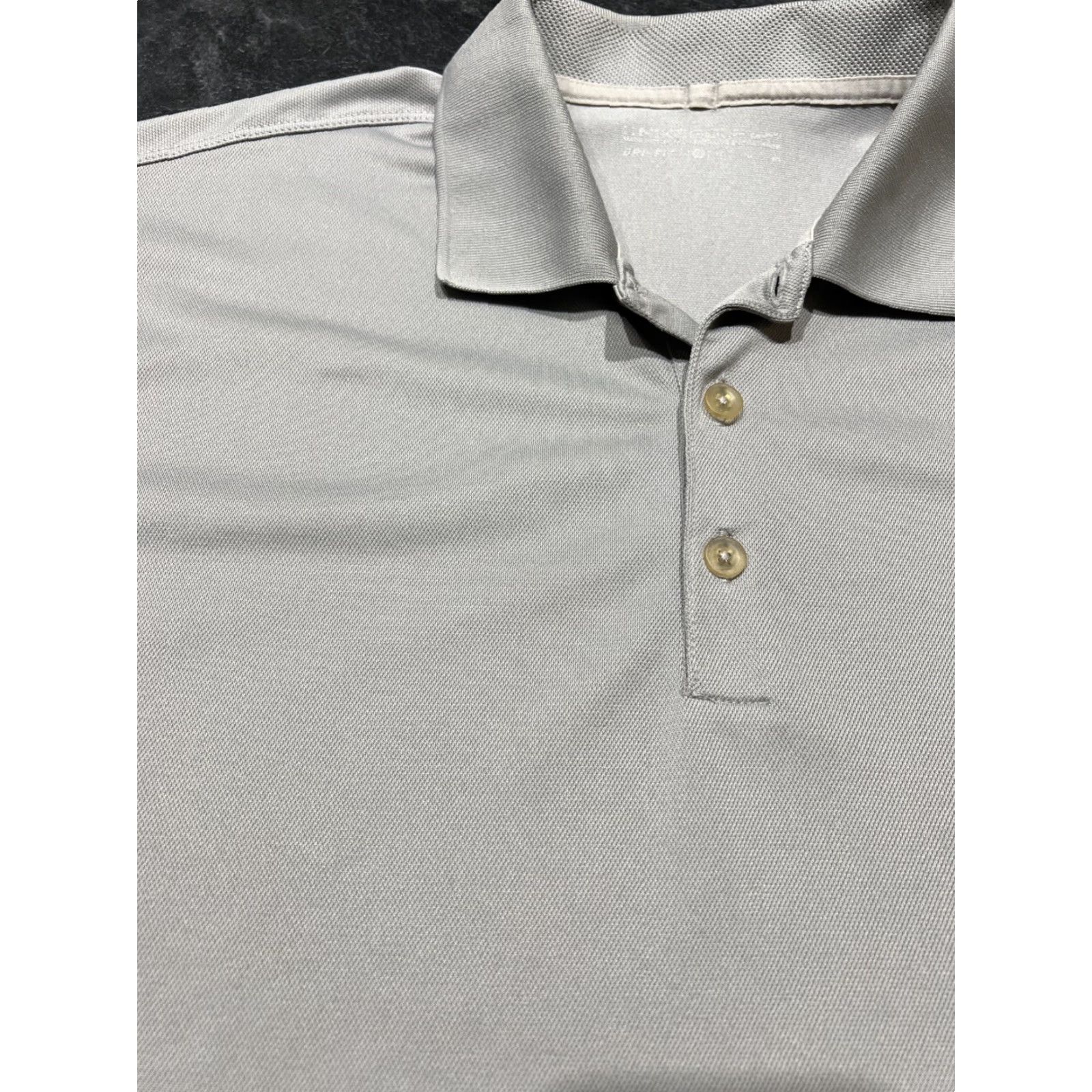Nike Nike Golf Polo Shirt XL Men Gray Solid Performance Golf Size US XL / EU 56 / 4 - 4 Thumbnail