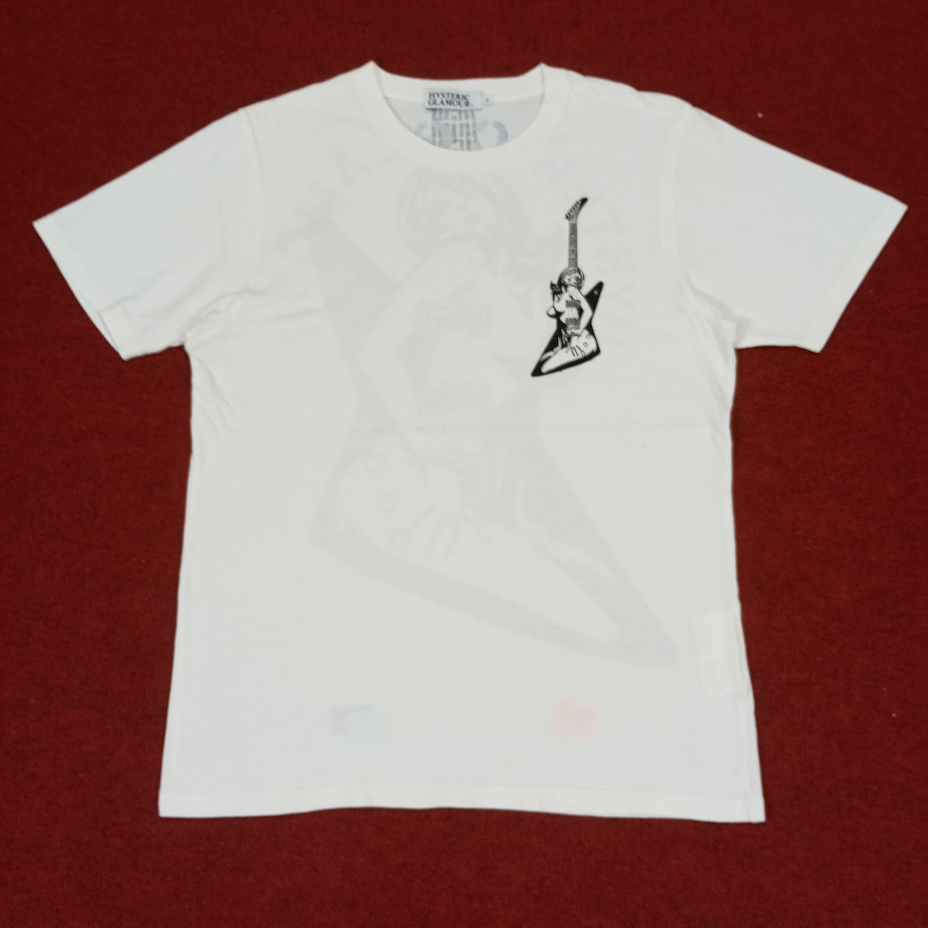 Hysteric Glamour × Japanese Brand × Vintage Hysteric Glamour Japanese Brand Music Design Style Tshirt Size US S / EU 44-46 / 1 - 3 Thumbnail