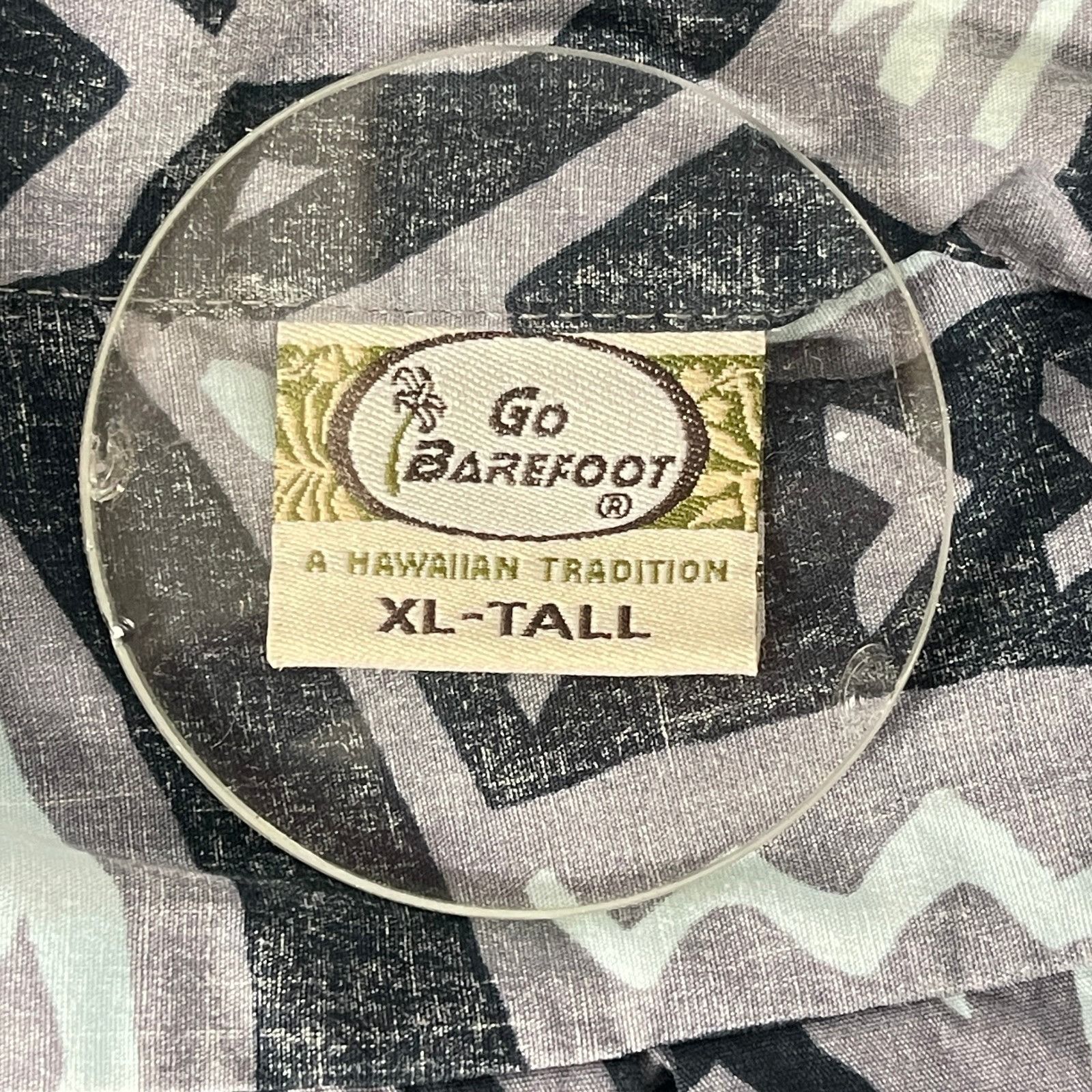 Other Go Barefoot Mens Hawaiian Shirt size XL Tall XLT 52x32 Pullo Size US XL / EU 56 / 4 - 4 Thumbnail