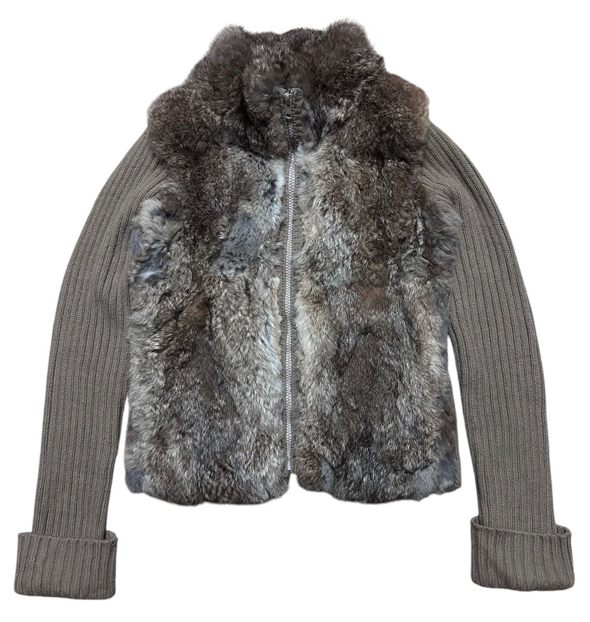 If Six Was Nine × Japanese Brand × Vintage 🇯🇵 Vintage Japan Honey Drop Rabbit Fur Avant-garde Knitwear Size US S / EU 44-46 / 1 - 2 Thumbnail