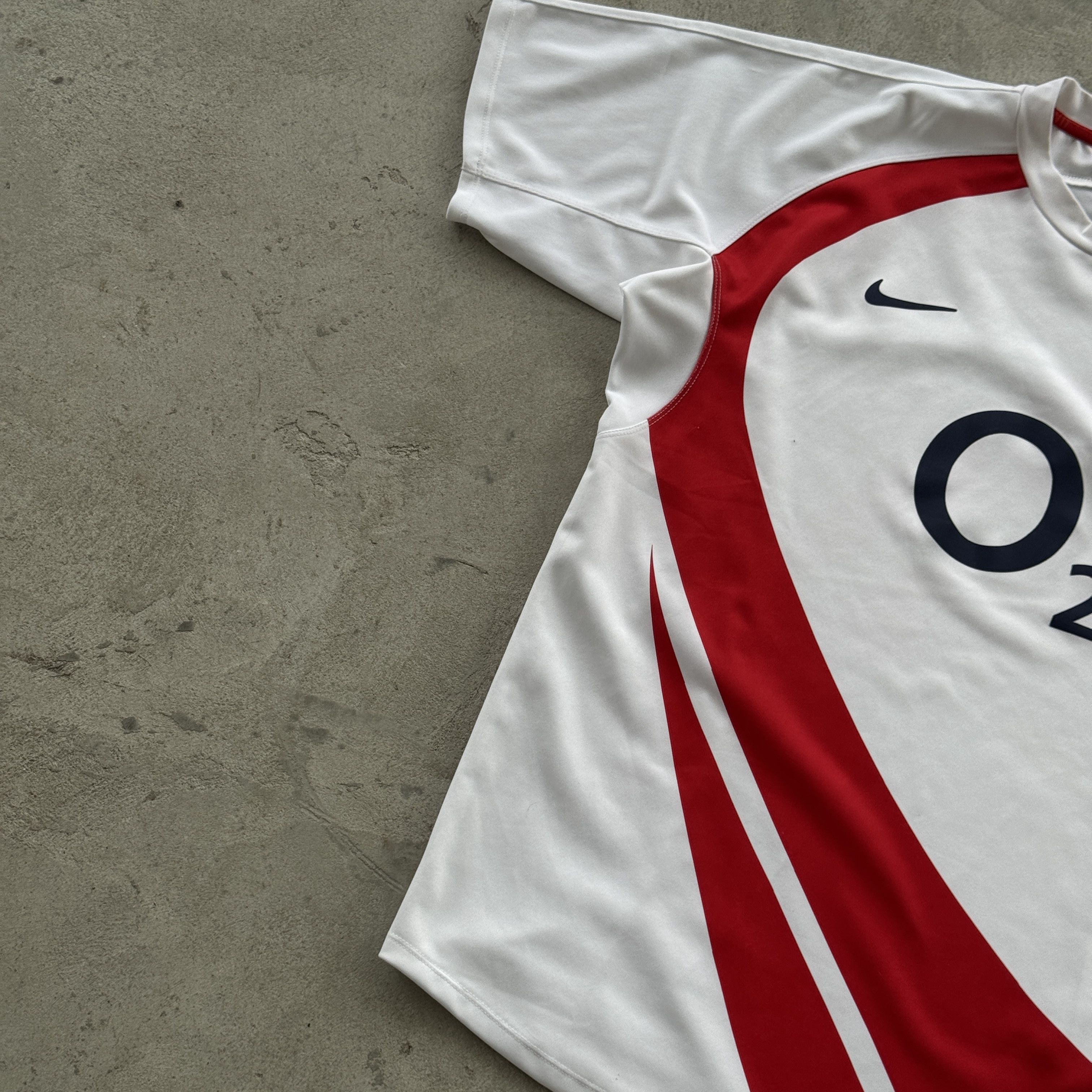 Nike Nike England Rugby O2 Vintage Jersey Shirt White Red XL Size US XL / EU 56 / 4 - 3 Thumbnail