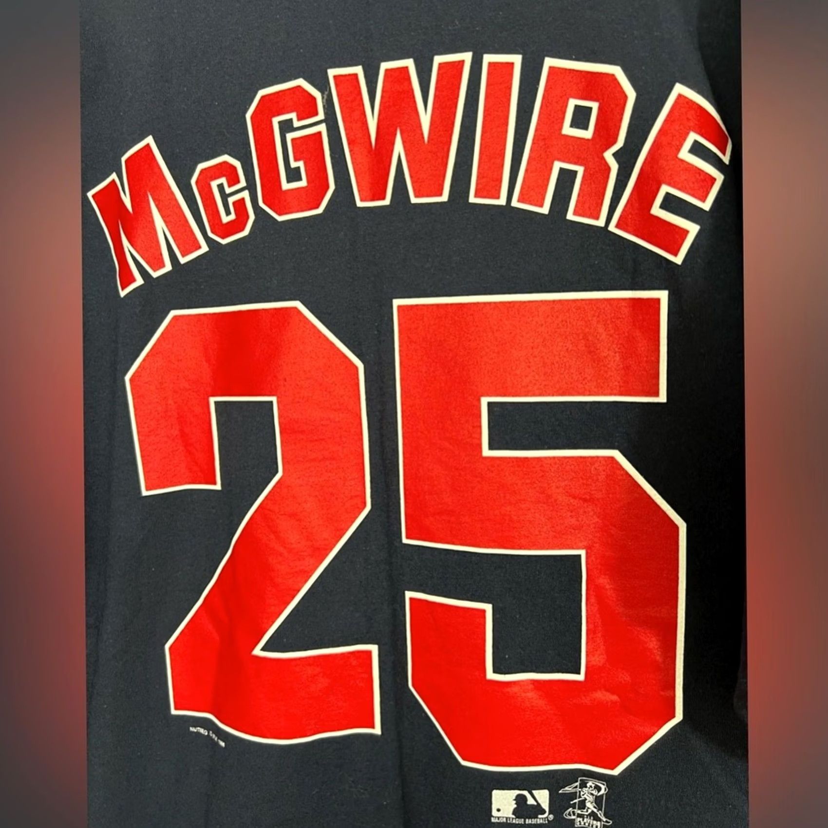 Nutmeg VTG 90s Mark McGwire Home Run T Shirt XXL Nutmeg Mills MLB HR King Mac Retro Blue Mens Size 2XL Shirts Size US XXL / EU 58 / 5 - 4 Thumbnail