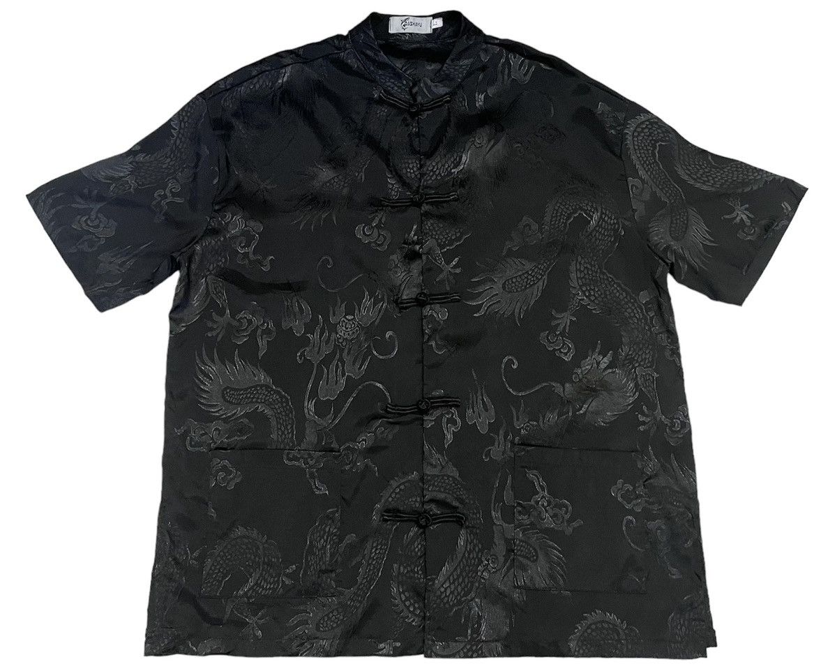 Vintage Japanese Dragon Motive Shirt