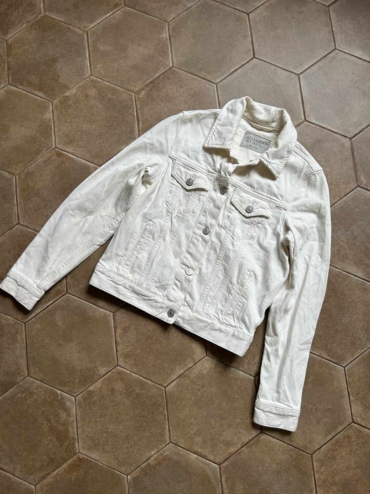 Allsaints × Designer ALL SAINTS DENIM JACKET Size XS / US 0-2 / IT 36-38 - 2 Thumbnail