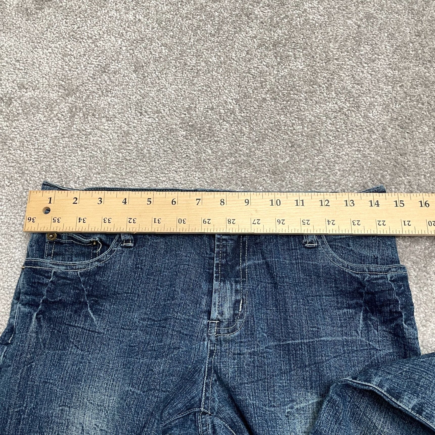Vintage Okie Dokie Jeans Womens Bootcut Denim 28 Blue 100% Cotton Mid Rise 29x28 Casual Size 28" / US 6 / IT 42 - 7 Thumbnail