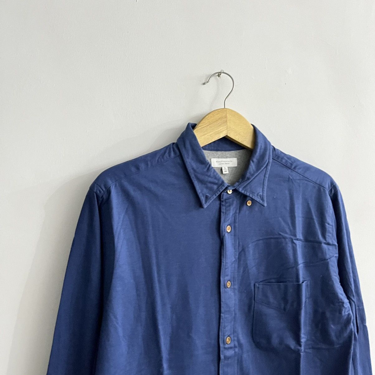 Japanese Brand United Arrow - Blue Minimalist Ls Button Up Size US L / EU 52-54 / 3 - 3 Thumbnail