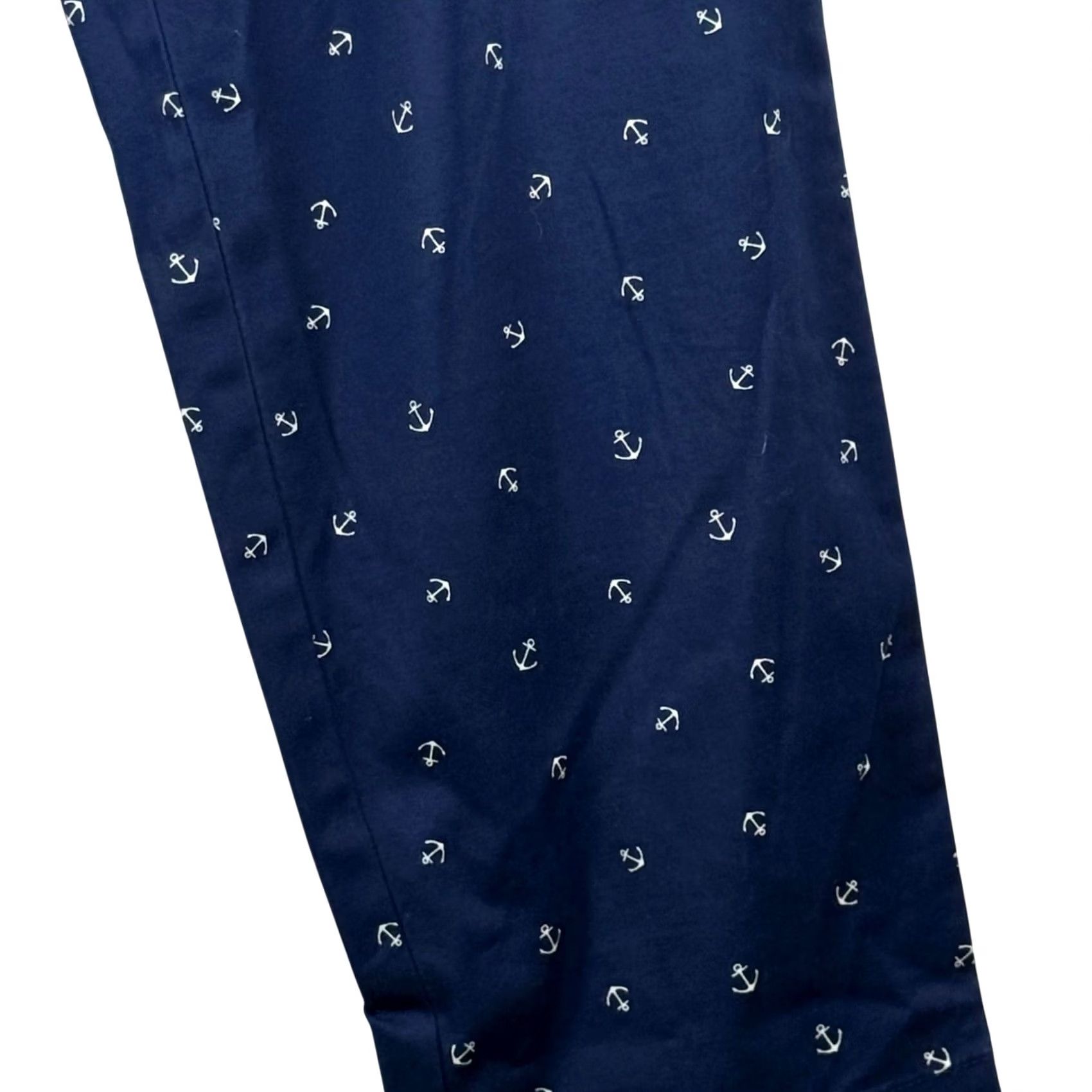 Talbots Talbots Womens 8 Relaxed Chino Pants Navy Blue Anchor Print Nautical Preppy Size 30" / US 8 / IT 44 - 4 Thumbnail