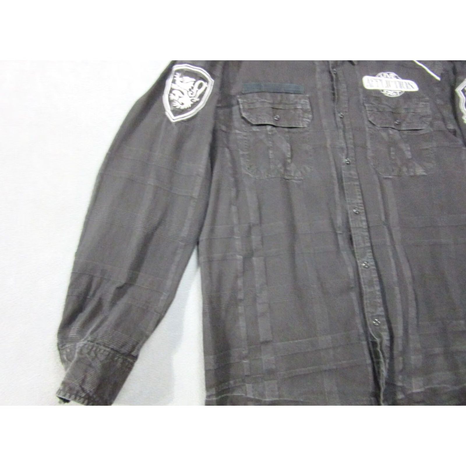 Affliction Affliction Shirt Mens 2XL Black Y2K Embroidered Heavy Long Sleeve Buckle Size US XXL / EU 58 / 5 - 2 Thumbnail