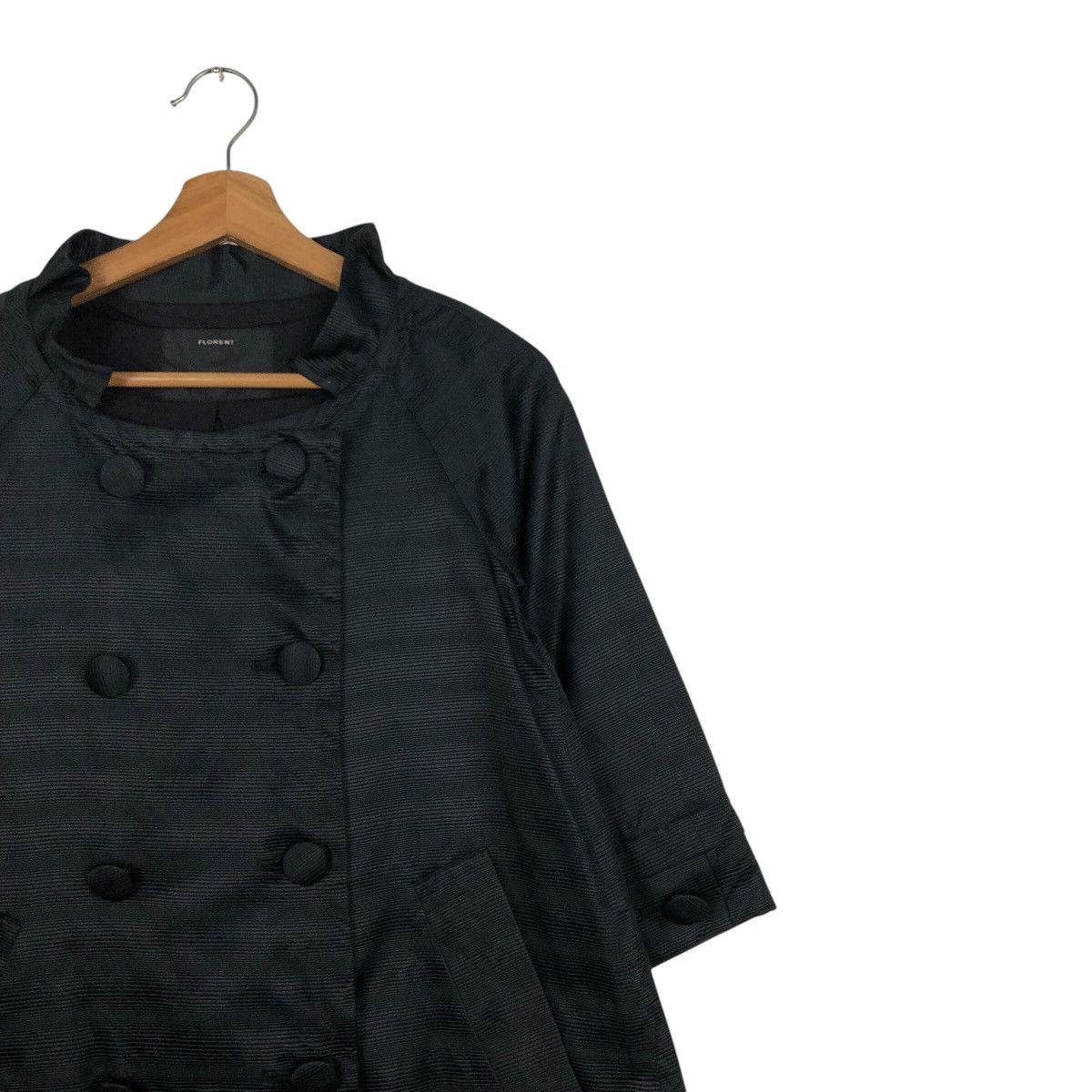 Japanese Brand 📌Rich Black Long Jacket Florent Made in Japan Size US M / EU 48-50 / 2 - 7 Thumbnail