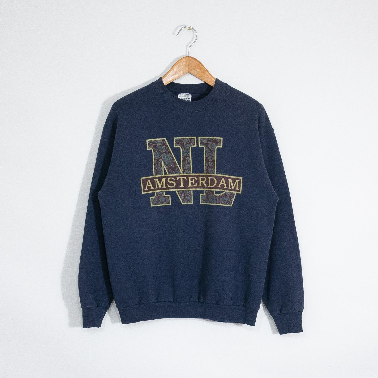 Vintage Vintage 90s Amsterdam Netherlands Sweatshirt Mens Large Size US L / EU 52-54 / 3 - 1 Thumbnail