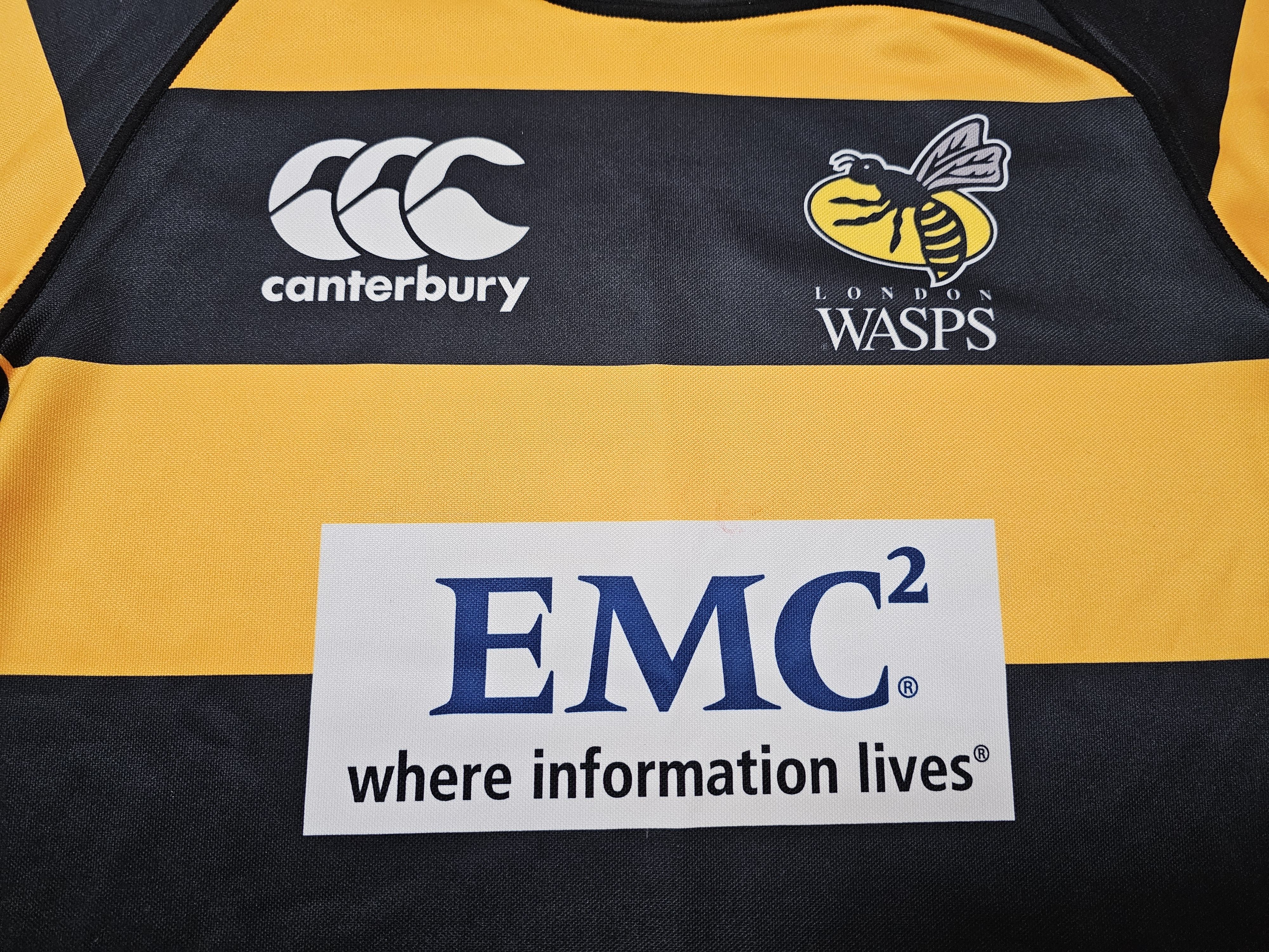 Canterbury of New Zealand LONDON WASPS RUGBY JERSEY RUGBY SHIRT ENGLAND RUGBY JERSEY Size US S / EU 44-46 / 1 - 3 Thumbnail