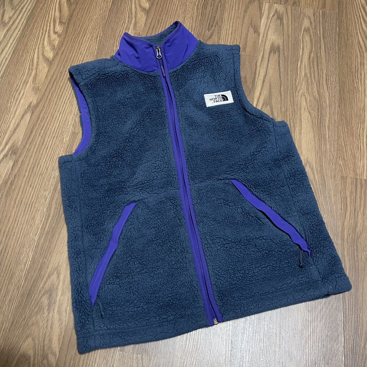 The North Face North Face Vest Mens Campshire Sherpa Fleece M blue purple Size US M / EU 48-50 / 2 - 1 Thumbnail
