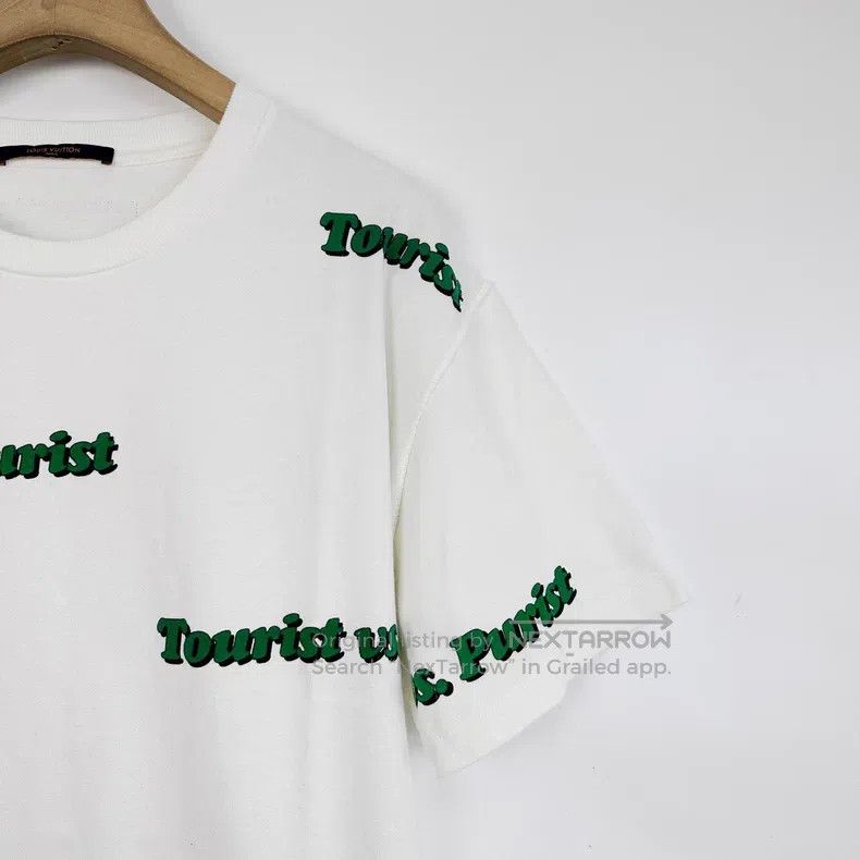 Louis Vuitton Louis Vuitton White Bullet Screen Letter Print Crew Neck T Size US L / EU 52-54 / 3 - 5 Thumbnail