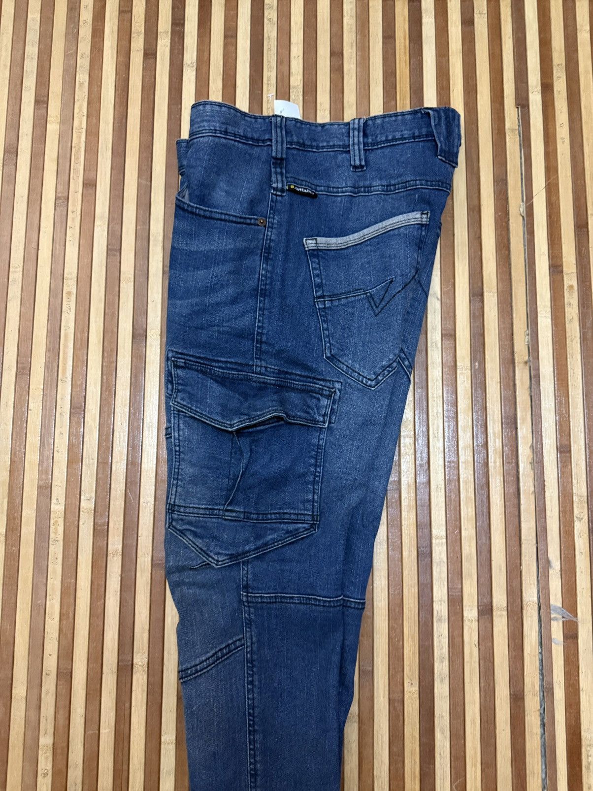 Japanese Brand Vintage G.GROUND Denim Cargo Pants Big Pockets W29X31 Size US 29 - 9 Thumbnail