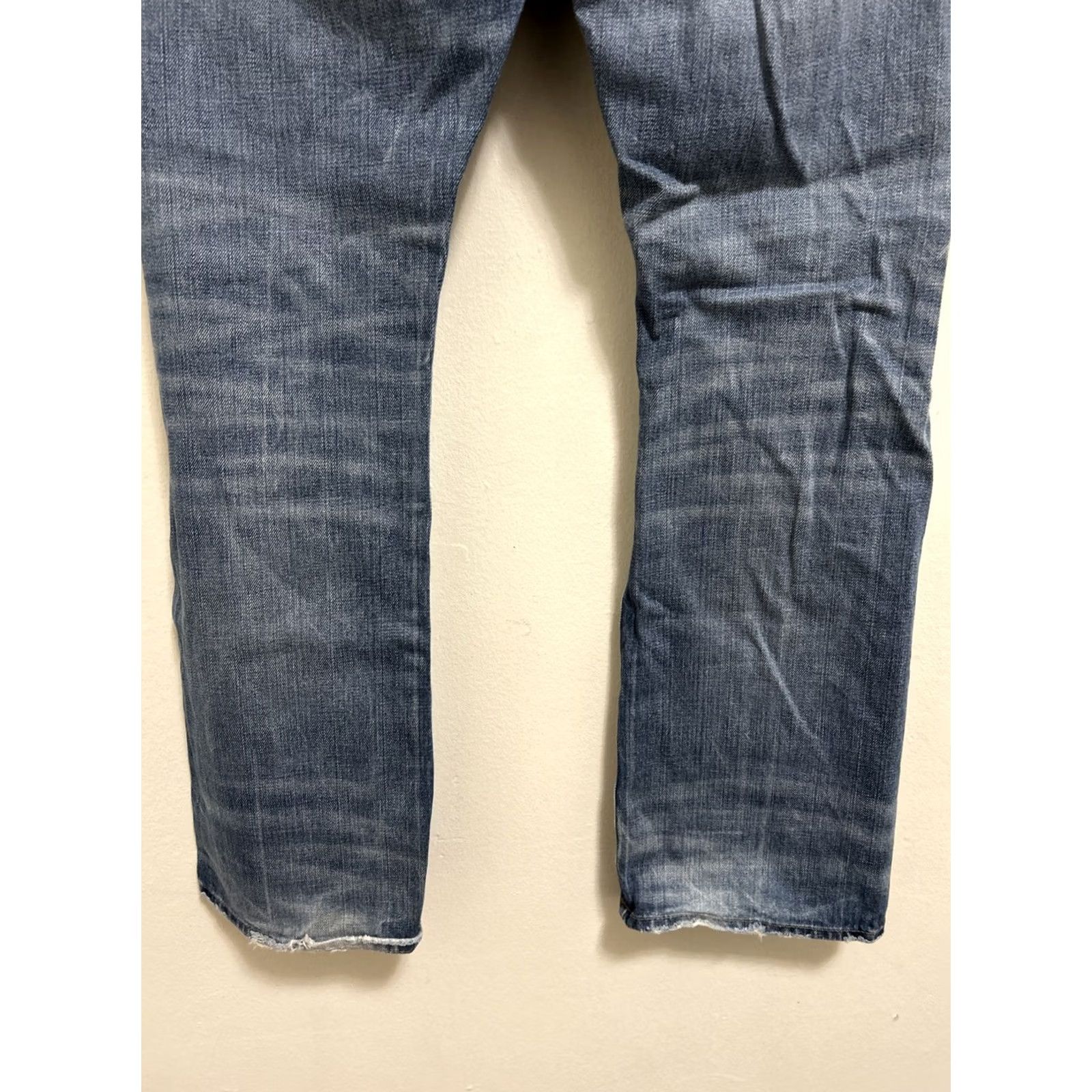 Vintage Denim & Supply Ralph Lauren Jeans Boots Bootcut Mens 34x30 Blue Distressed 5-Pocket Zipper Logo Vintage Size US 34 / EU 50 - 7 Thumbnail