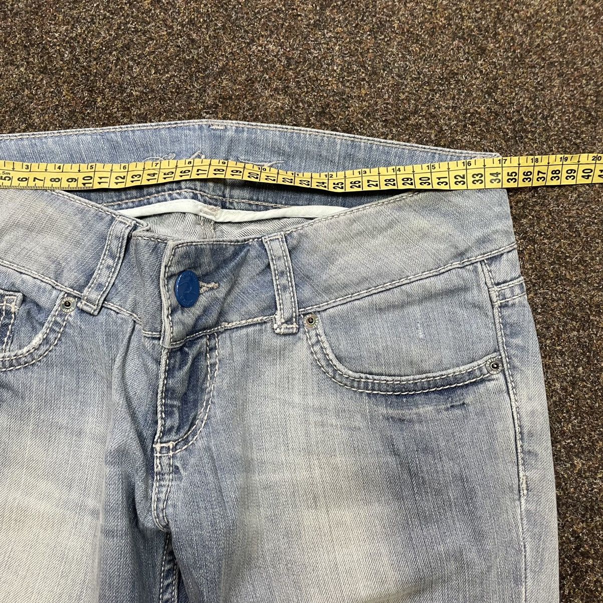 Vintage Vintage Y2K Baggy Flared Jeans Distressed Light Wash 90s Size 34" / US 12 / IT 48 - 6 Thumbnail