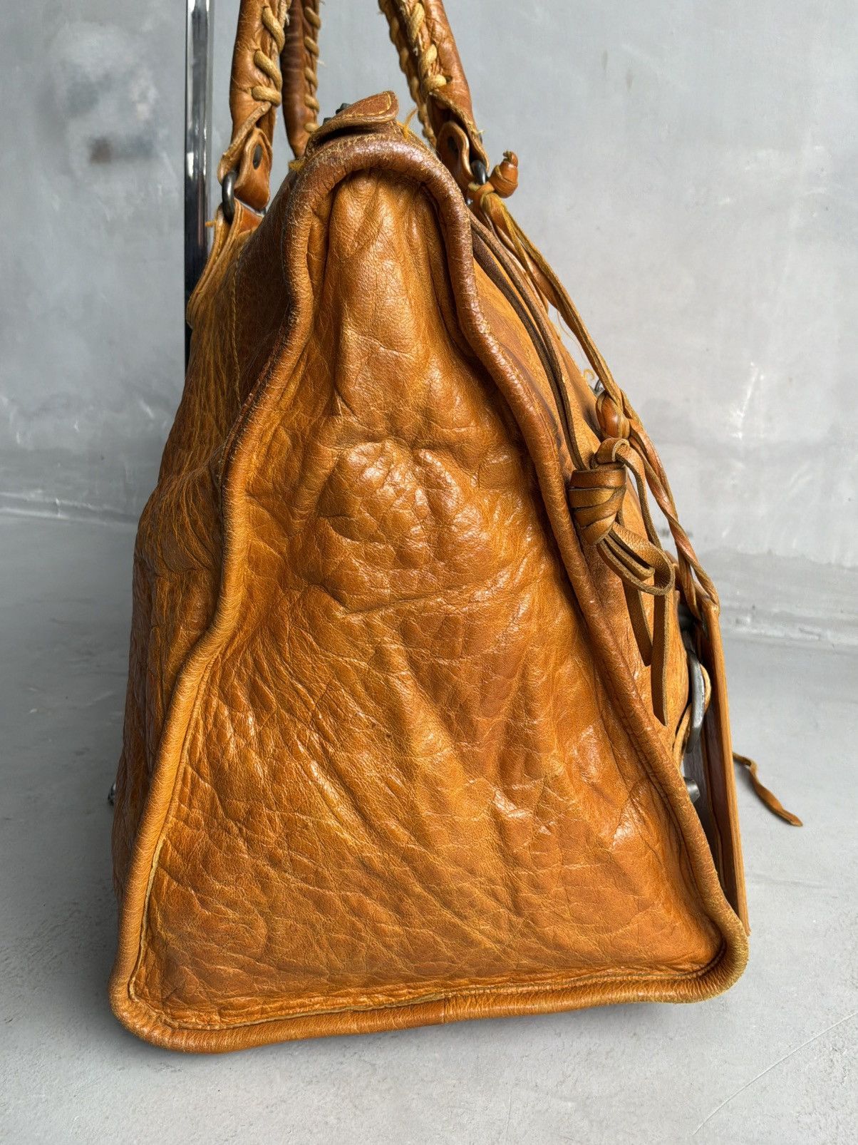 Balenciaga Balenciaga - Weekender - Lambskin Leather Bag Size ONE SIZE - 7 Thumbnail