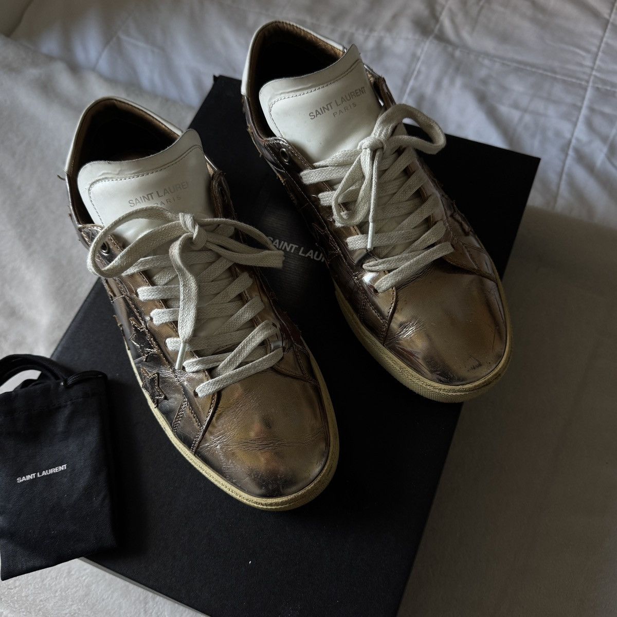 Saint Laurent Paris Saint Laurent Men’s Court Classic Sneaker Size US 9 / EU 42 - 4 Thumbnail