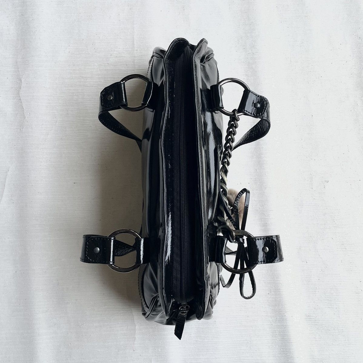 Designer Roberta Gandolfi Black Leather Bag Size ONE SIZE - 6 Thumbnail