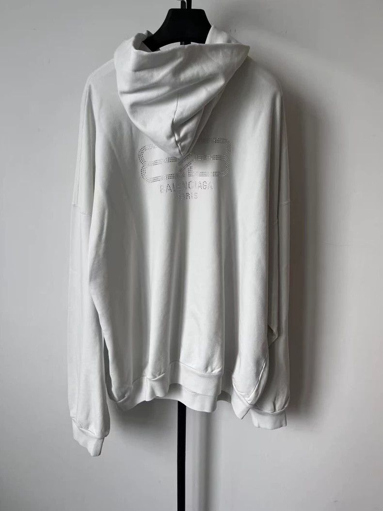 Balenciaga Balenciaga Solid Logo print hooded sweatshirt Size US L / EU 52-54 / 3 - 1 Thumbnail