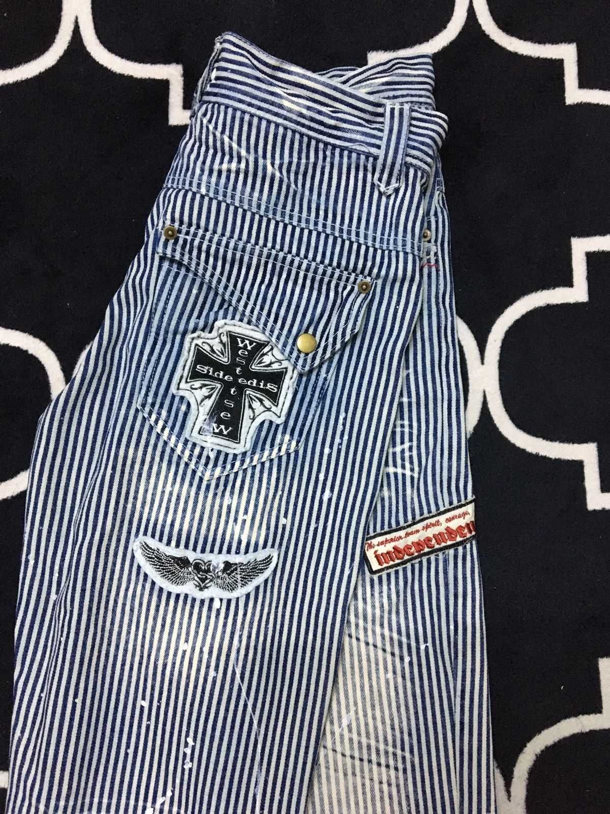 Japanese Brand × Vintage Vintage Blue Pants Japanese Brand Size US 30 / EU 46 - 2 Thumbnail
