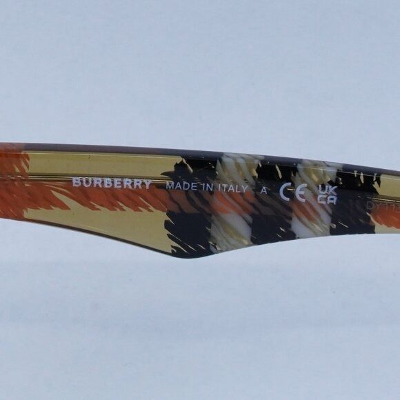 Burberry Burberry BE4434 414673 Sunglasses Check Sand Square Frame Size ONE SIZE - 8 Thumbnail