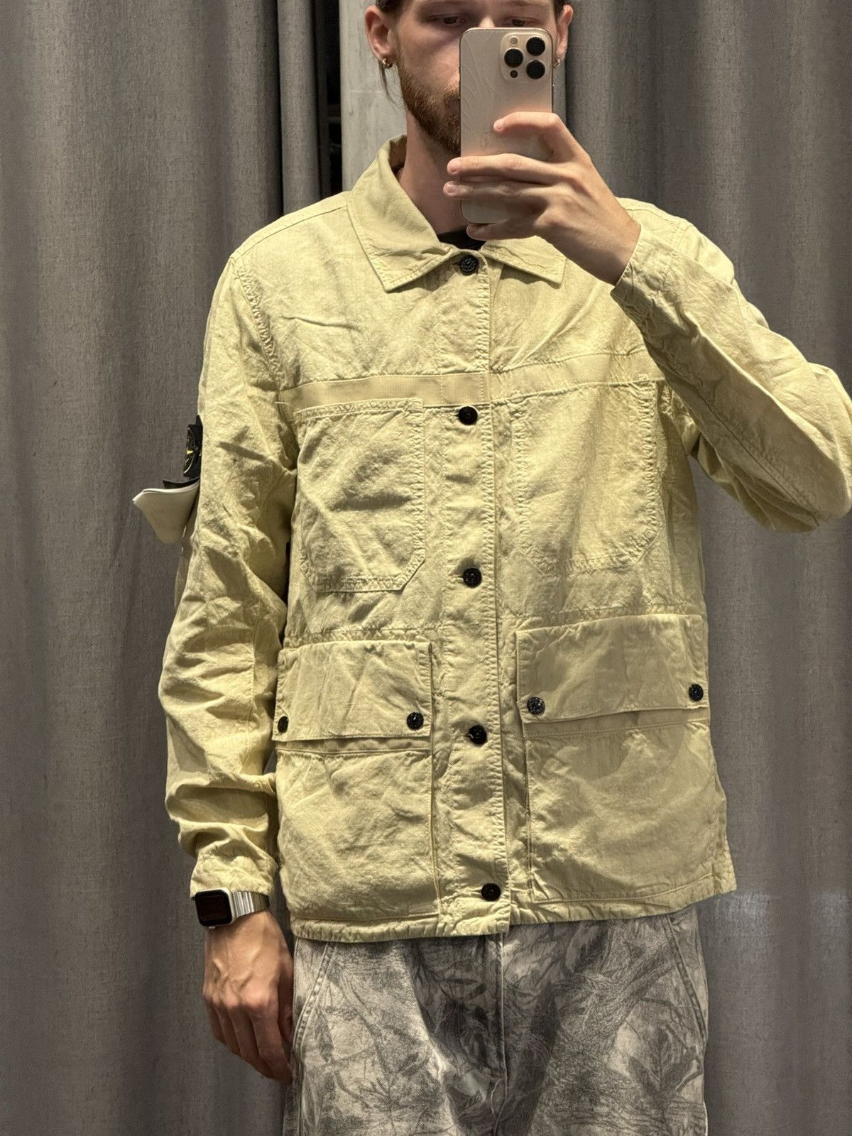 Stone Island 🔥Stone Island Tela Lino Nylon-TC Overshirt Jacket🔥 Size US M / EU 48-50 / 2 - 3 Thumbnail