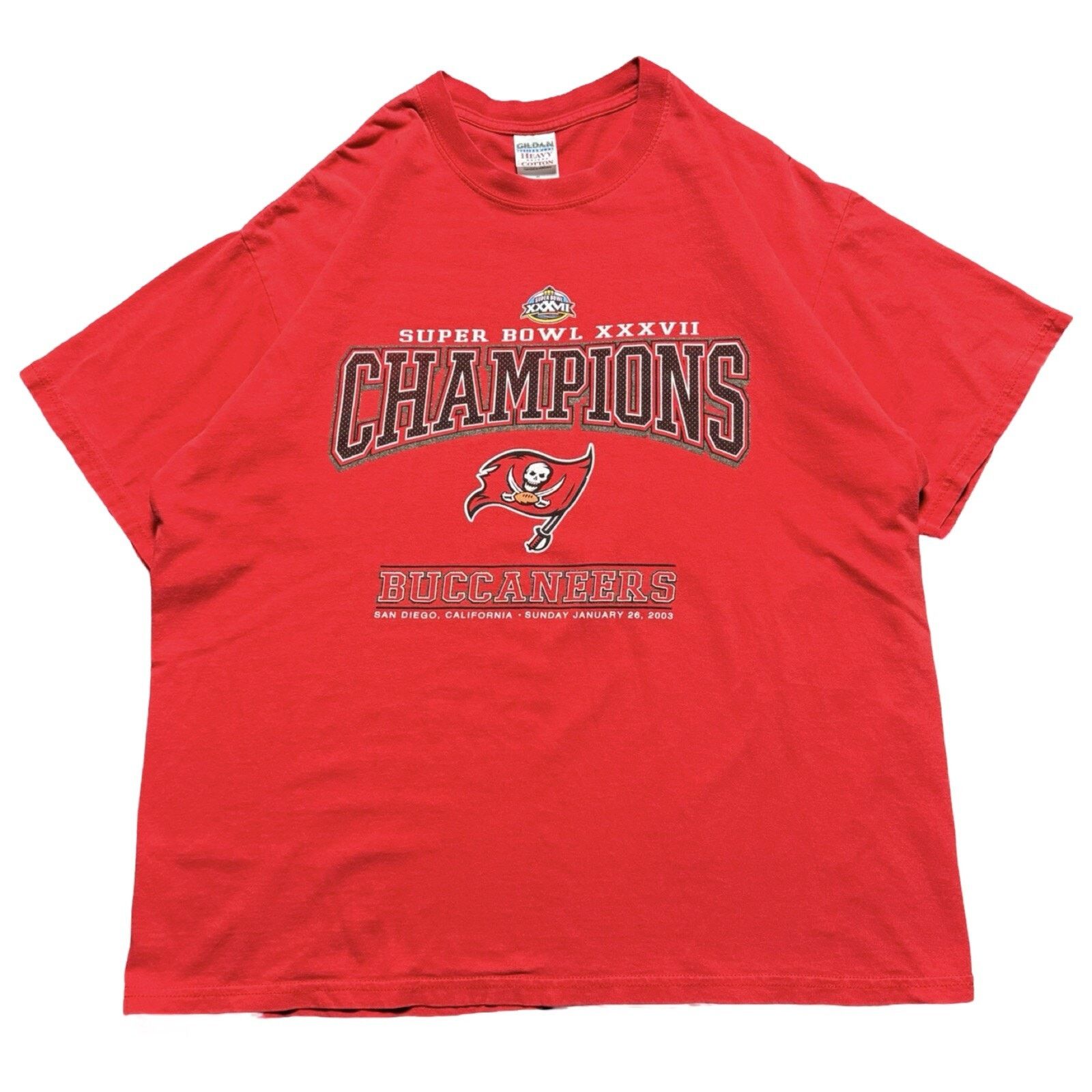 Lee Tampa Bay Buccaneers Super Bowl XXXVII NFL T Shirt XL Size US XL / EU 56 / 4 - 1 Thumbnail