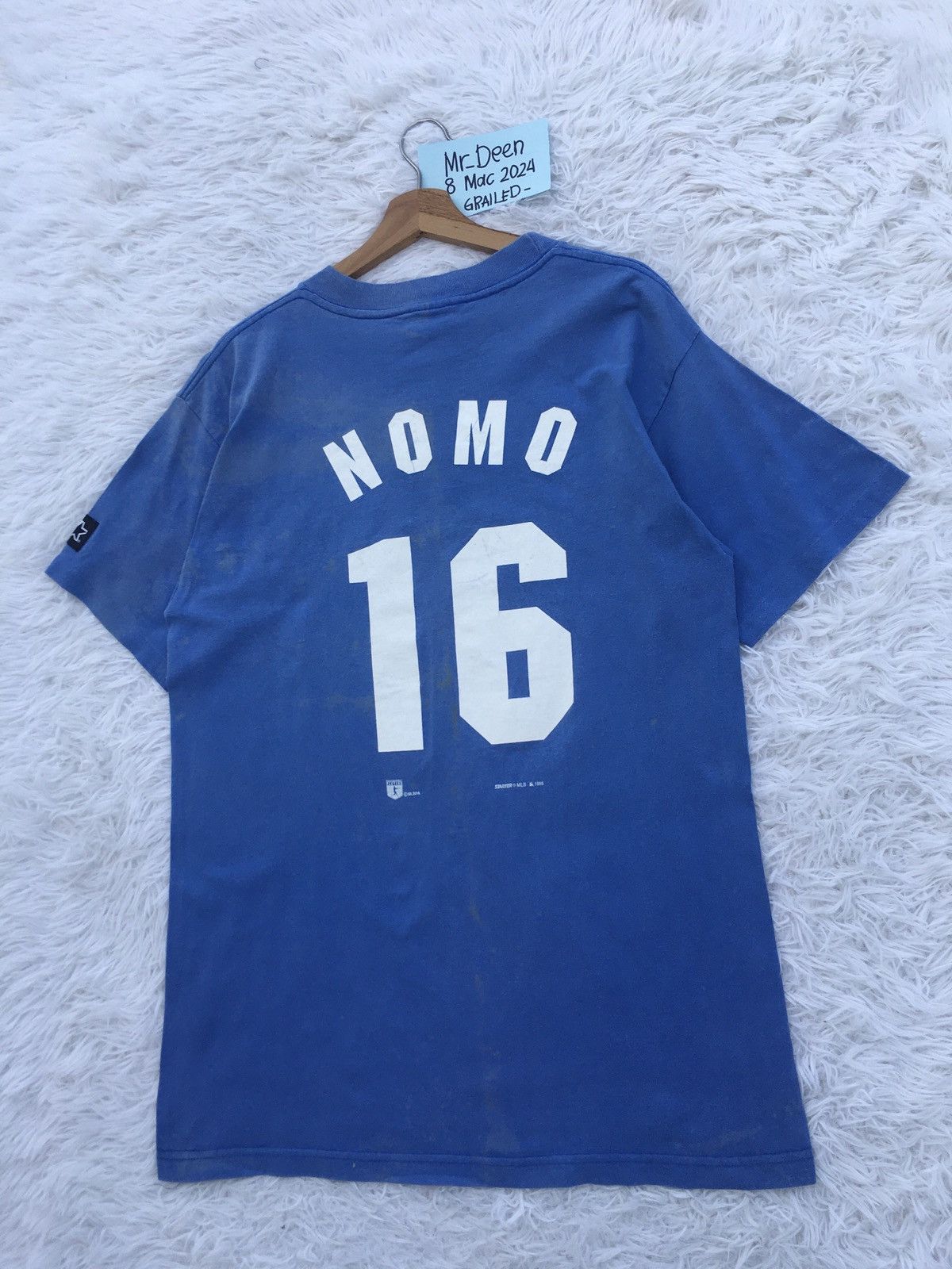 MLB Rare Vintage 90s Dodgers Spellout Tshirt Size US M / EU 48-50 / 2 - 13 Thumbnail