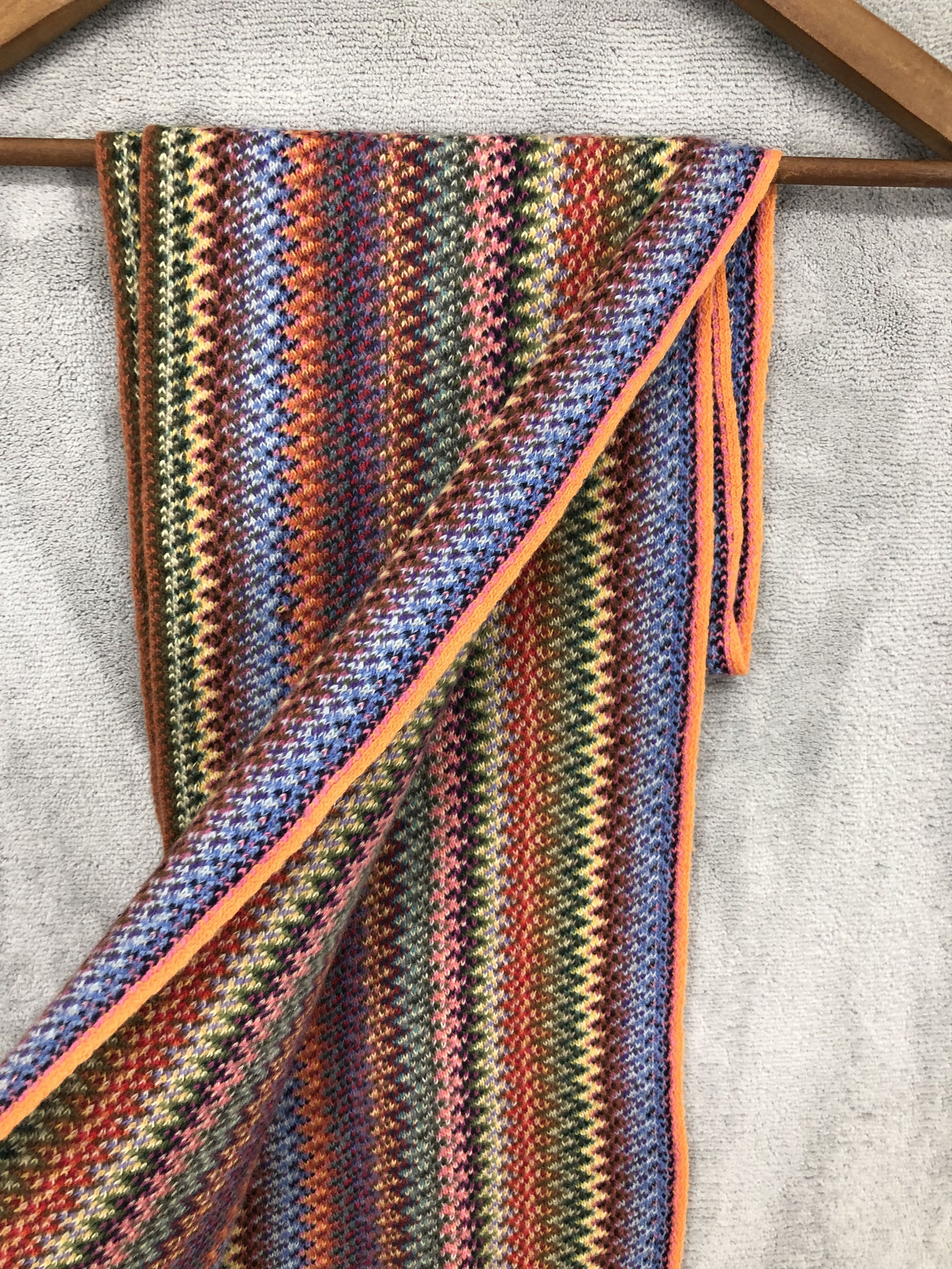 Japanese Brand Glen Prince Multicolor Scarf Muffler Neck Scarf Size ONE SIZE - 5 Thumbnail